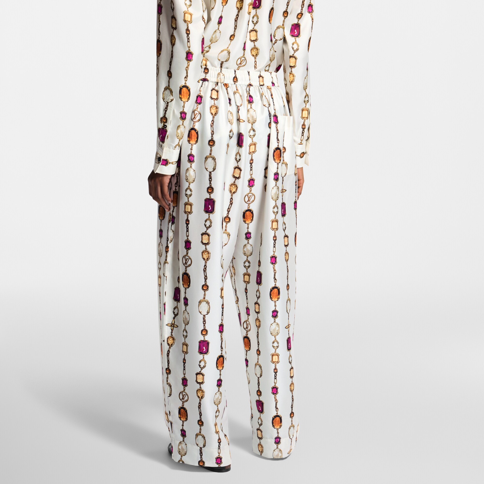 Necklace Print Pajama Pants  in Women