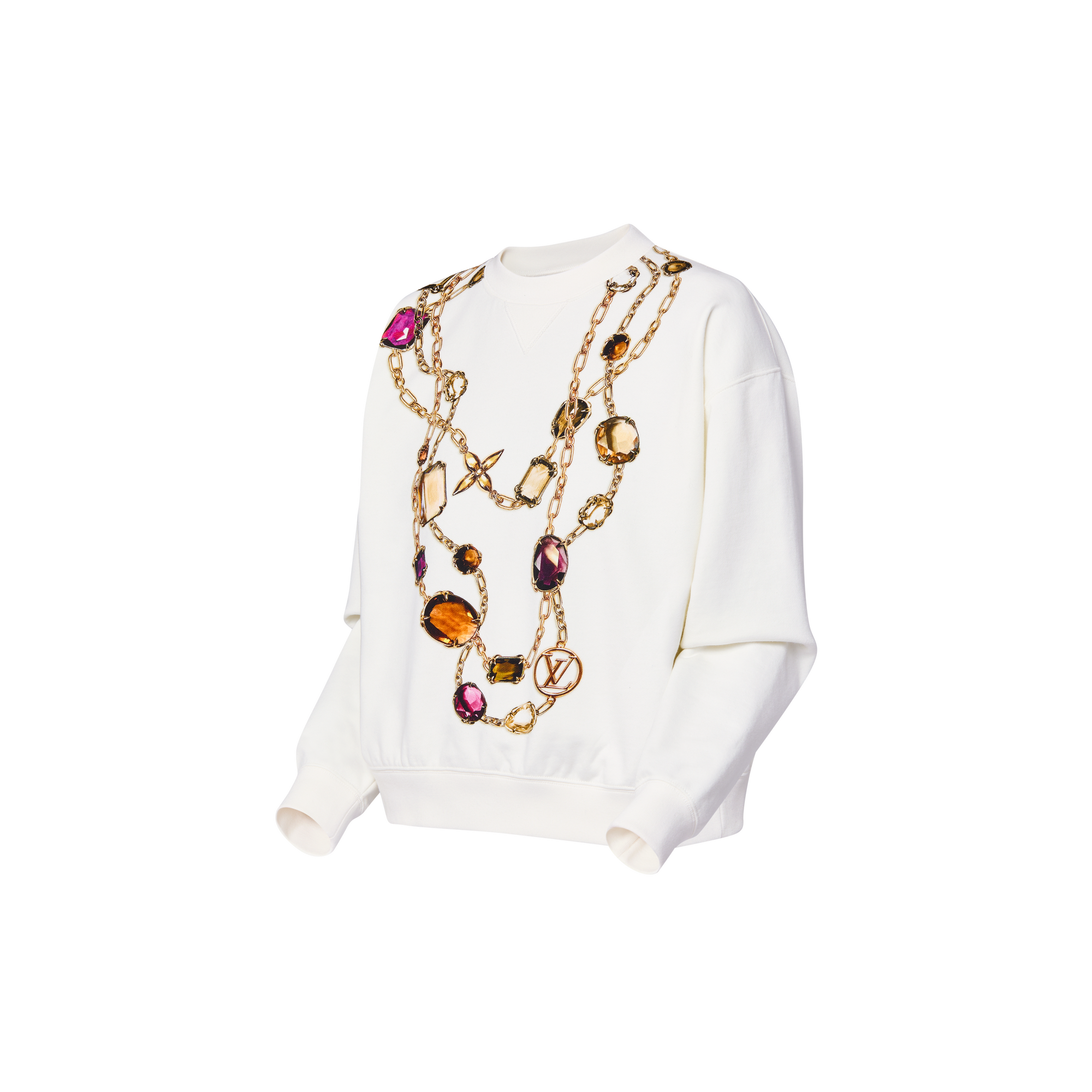 Necklace Print Sweater  in Women