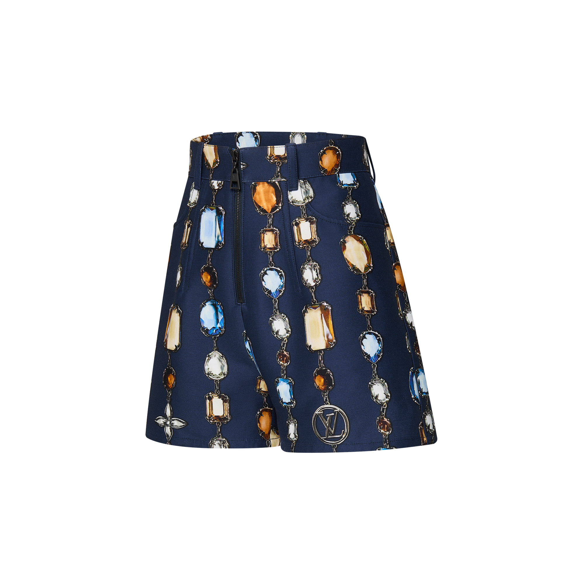 Necklace Print Tailored Shorts  in Women