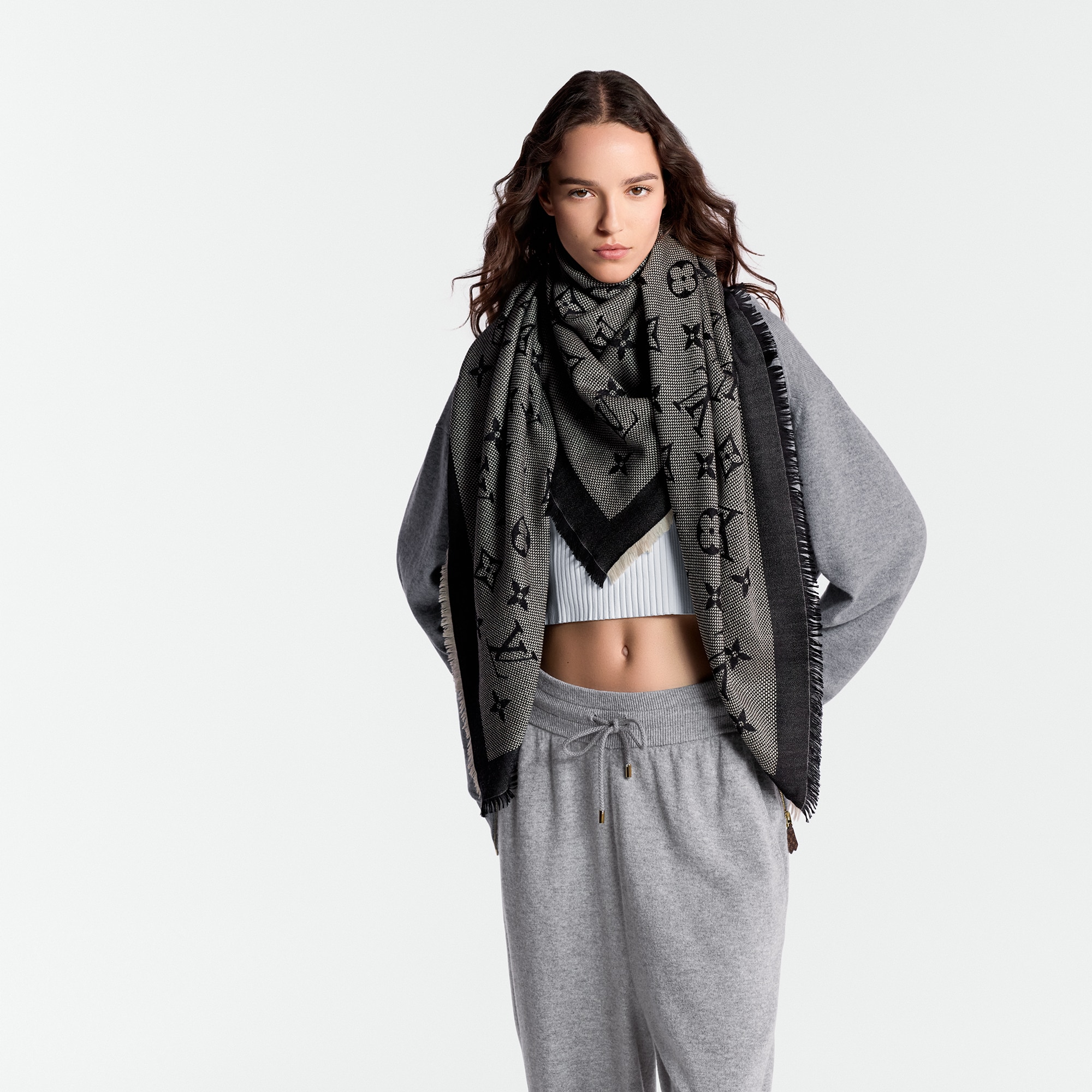 Neo Natté Monogram Shawl S00 in Women