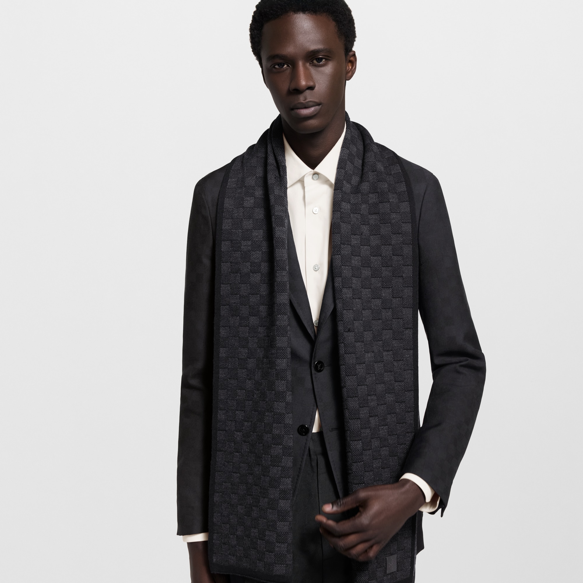Néo Petit Damier Scarf S00 in Men