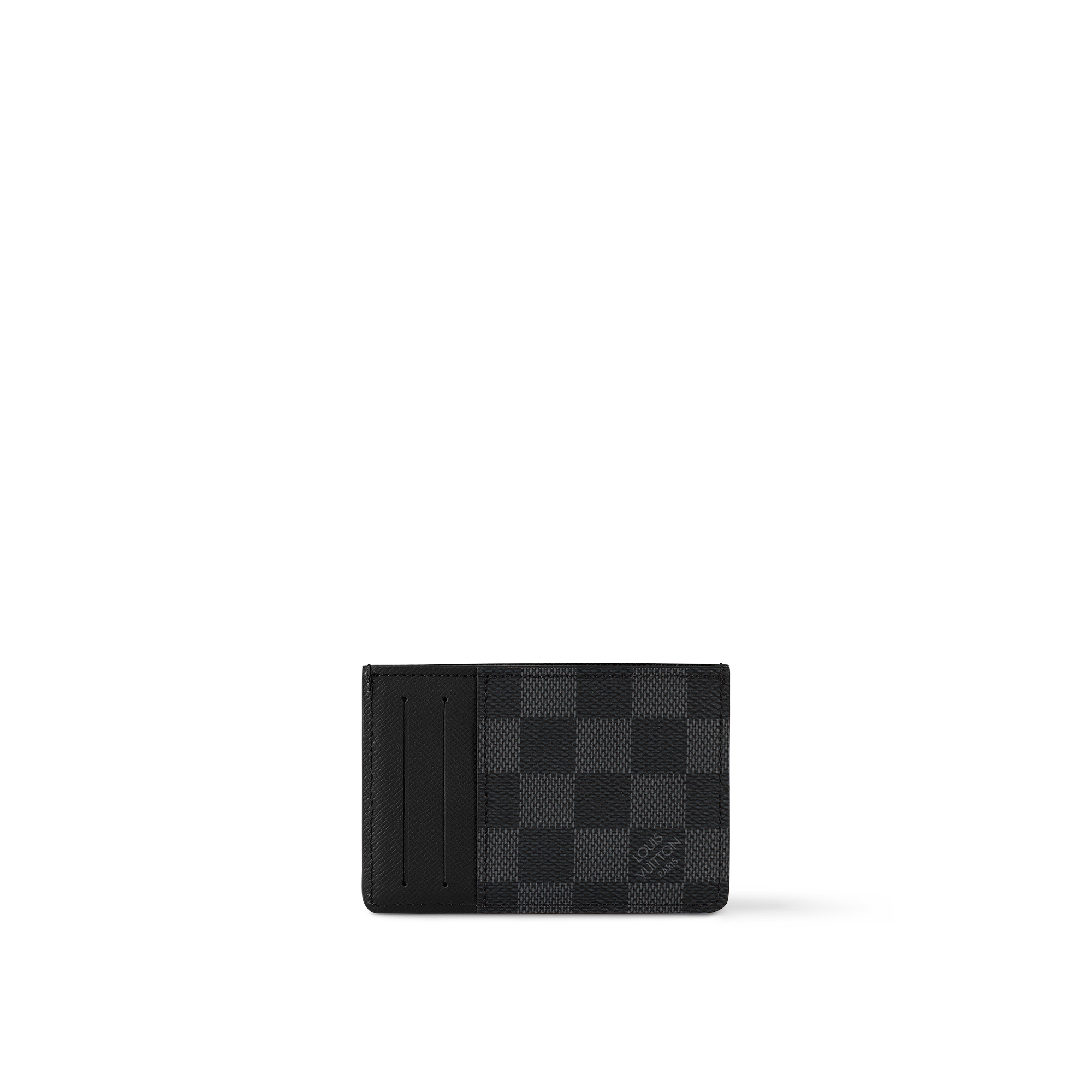 Neo Porte Cartes Damier Graphite Canvas in Gifts