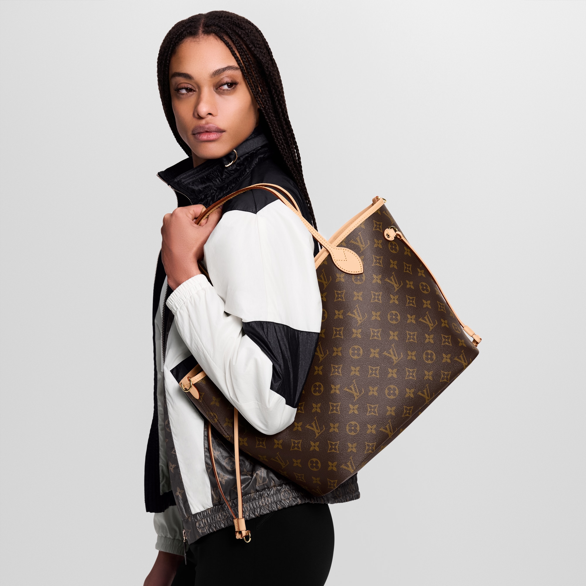 Neverfull Bandoulière Inside Out MM Monogram Canvas in Bags and Small Leather Goods