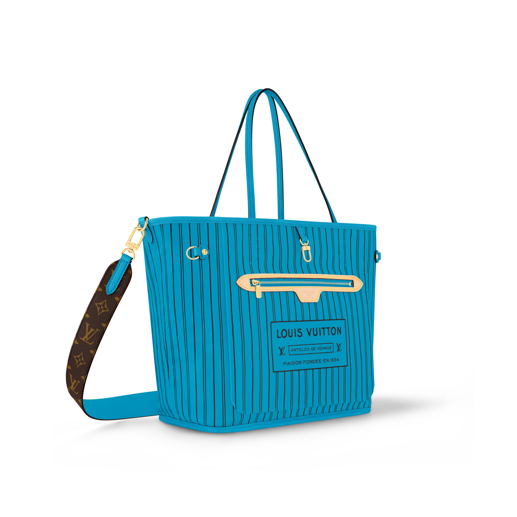 Neverfull Bandoulière Inside Out MM Monogram Canvas in Bags and Small Leather Goods