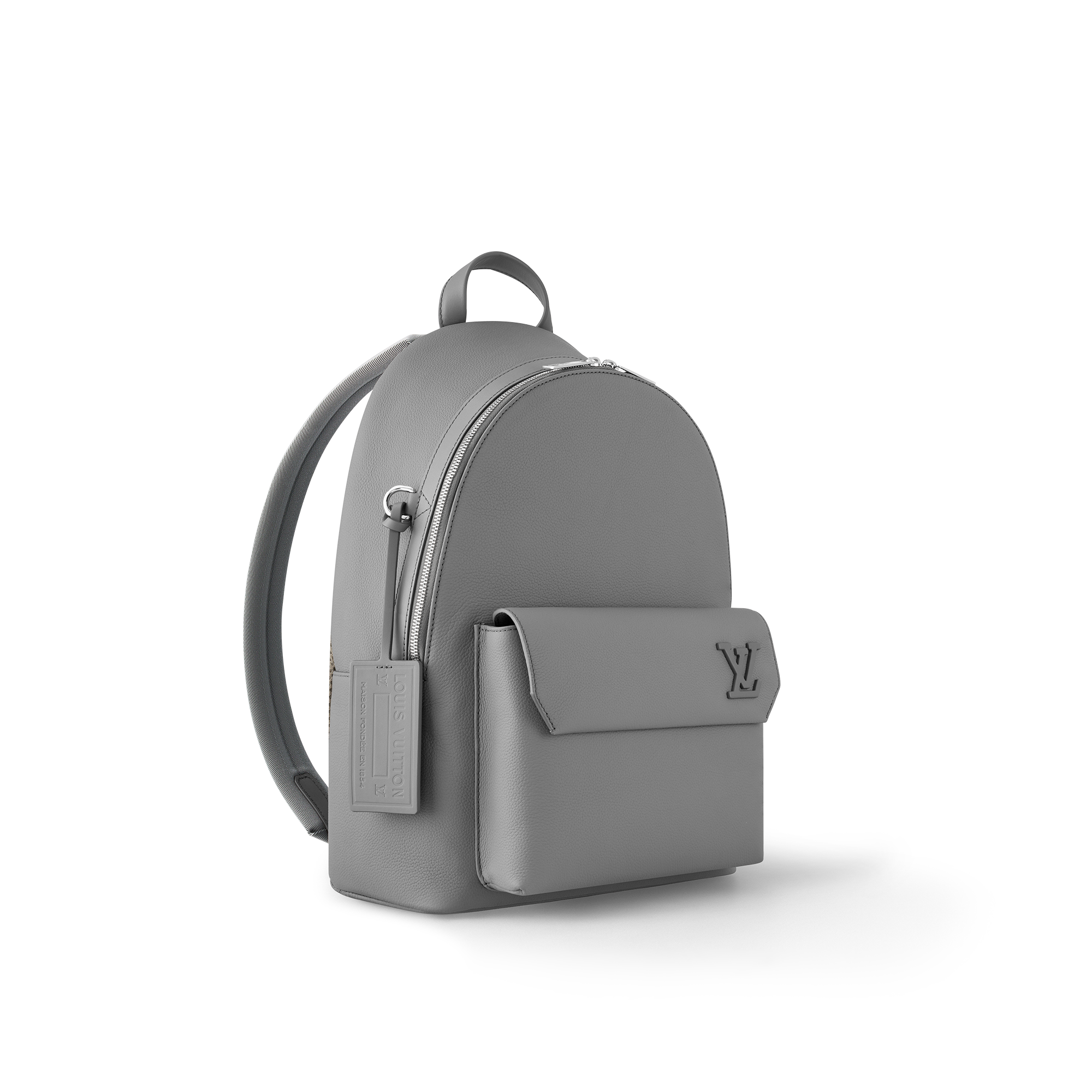 louis vuitton gray backpack