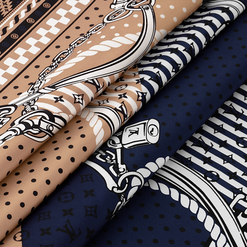 Ocean Bandana Square 90 S00 in Women's Accessories Silk Squares and Bandeaus collections by Louis Vuitton (Product zoom)