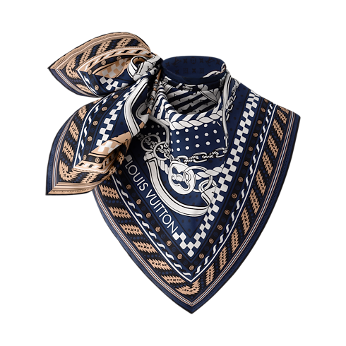 Ocean Bandana Square 90 S00 in Women's Accessories Silk Squares and Bandeaus collections by Louis Vuitton (Product zoom)