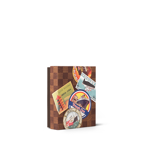 Ocean Liners Labels Postcard Box in Trunks, Travel and Home's Library Hard Cover Books collections by Louis Vuitton (Product zoom)