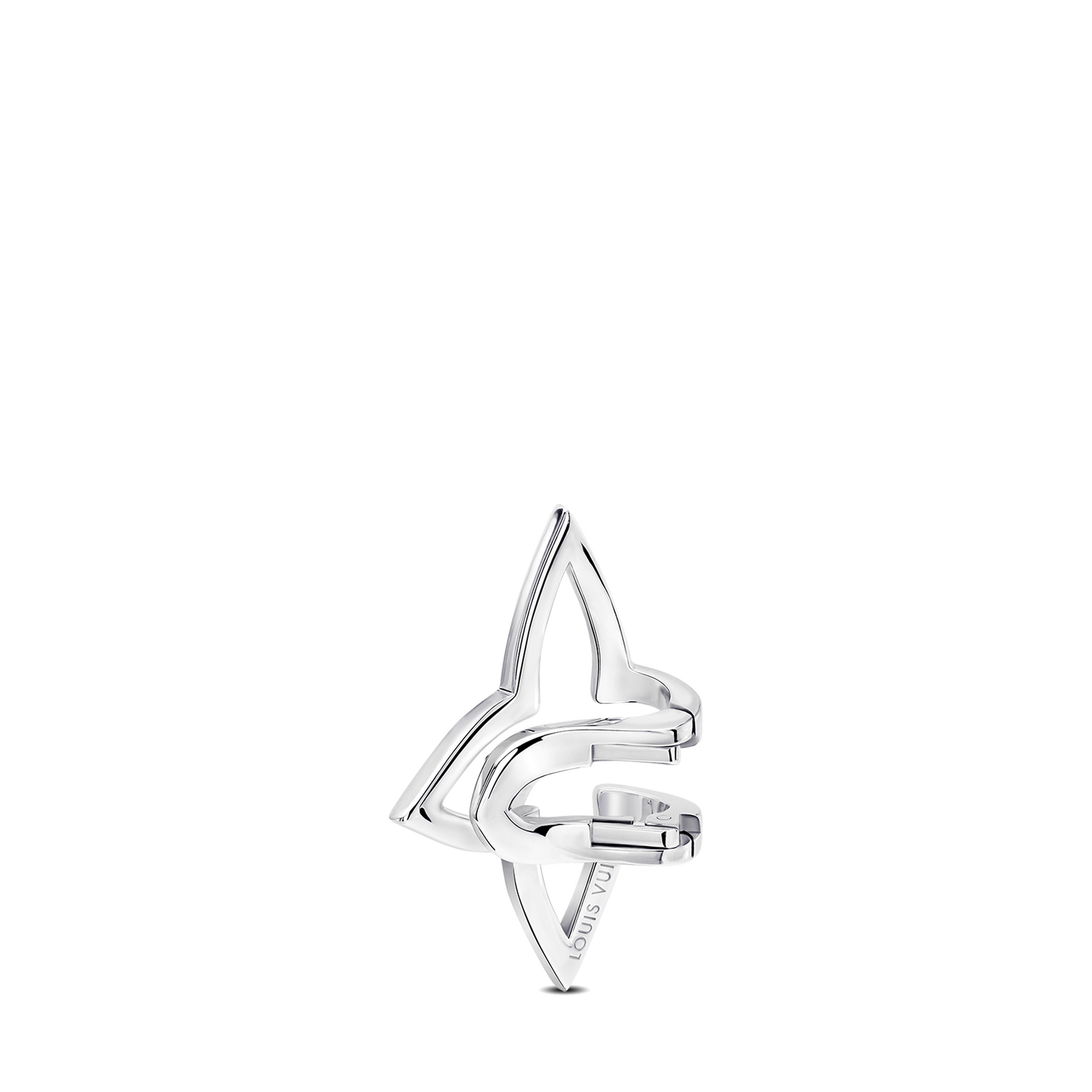 Ombre Blossom Ear Cuff, White Gold and Diamonds  in Jewelry