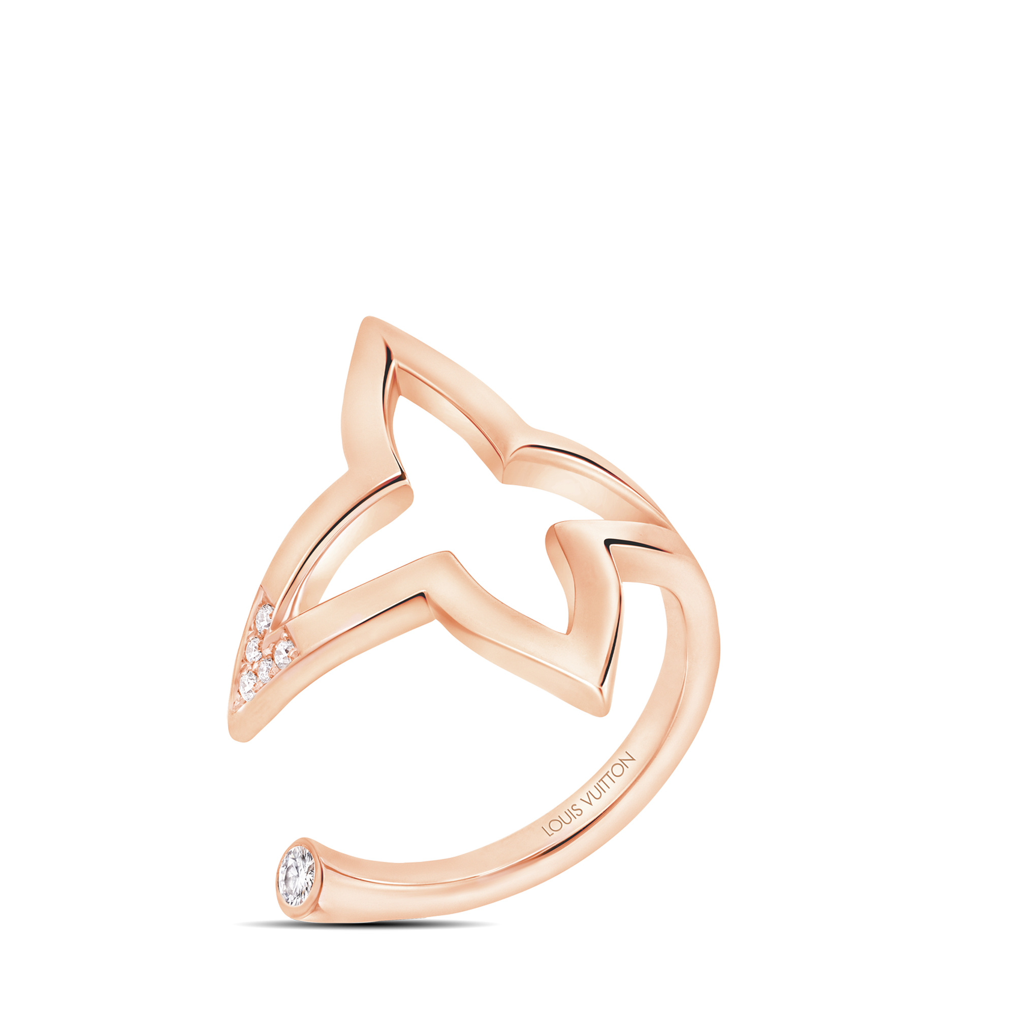 Ombre Blossom Open Ring, Pink Gold and Diamonds  in Jewelry