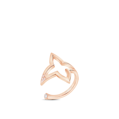 Ombre Blossom Open Ring, Pink Gold and Diamonds in Jewelry's Categories Rings collections by Louis Vuitton (Product zoom)