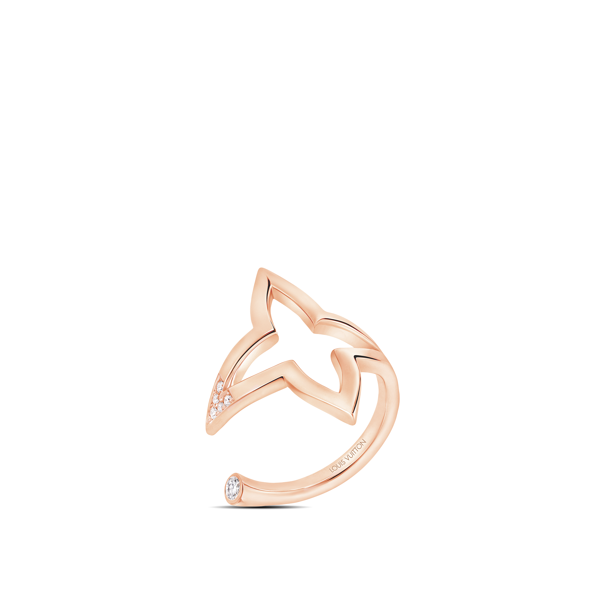 Ombre Blossom Open Ring, Pink Gold and Diamonds  in Jewelry