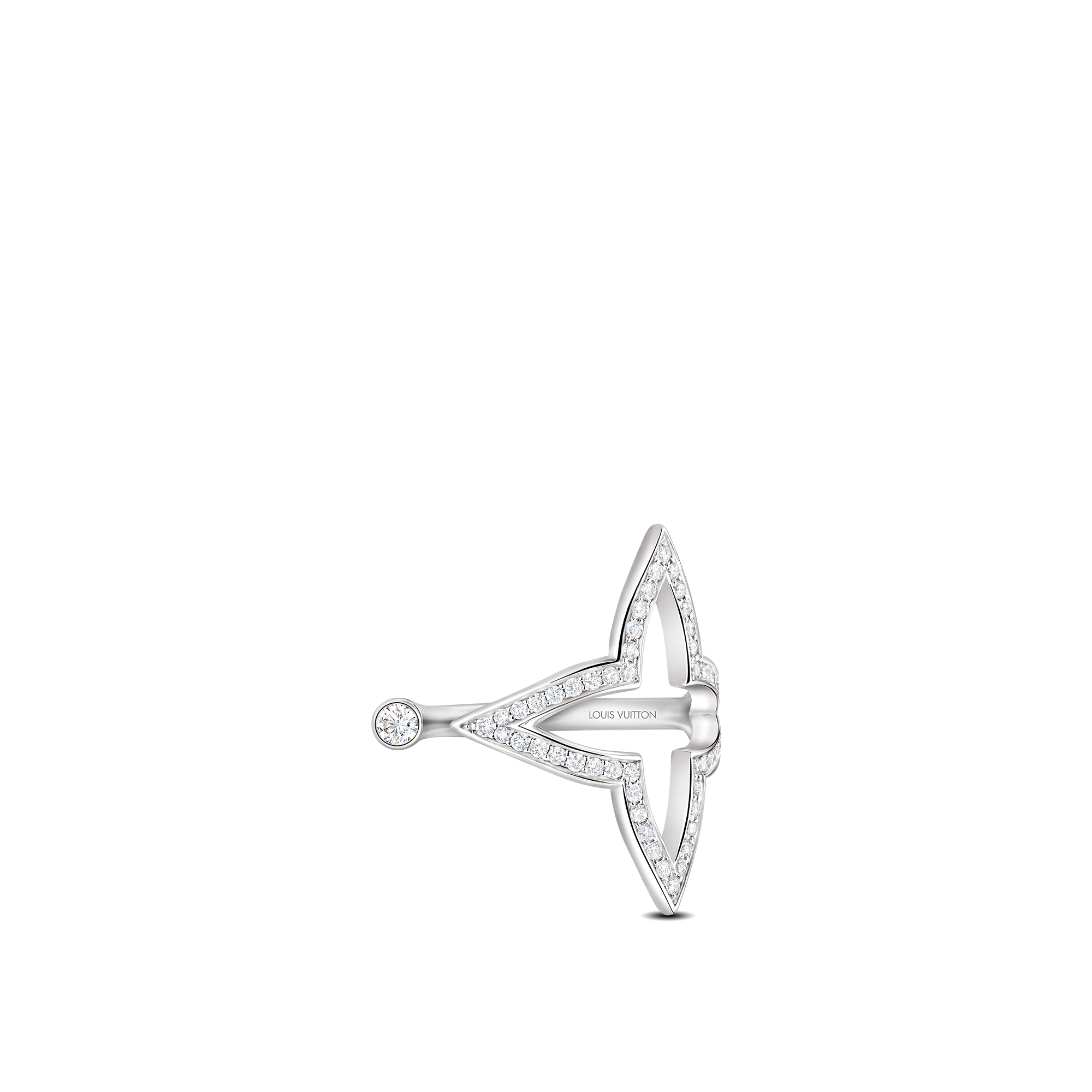 Ombre Blossom Open Ring, White Gold and Diamonds  in Jewelry