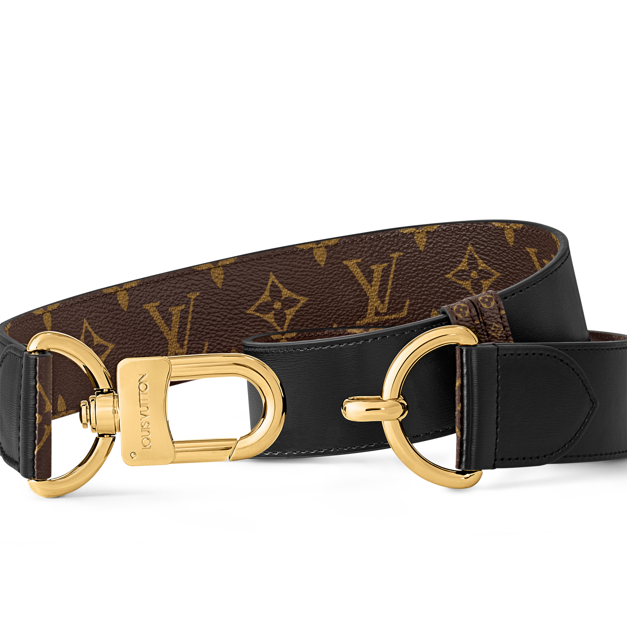 Oversized Hook 40mm Reversible Belt Monogram Canvas in Women