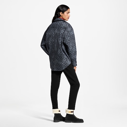 Padded Denim-Effect Monogram Overshirt in Women's Ready-to-Wear Coats and Jackets collections by Louis Vuitton (Product zoom)