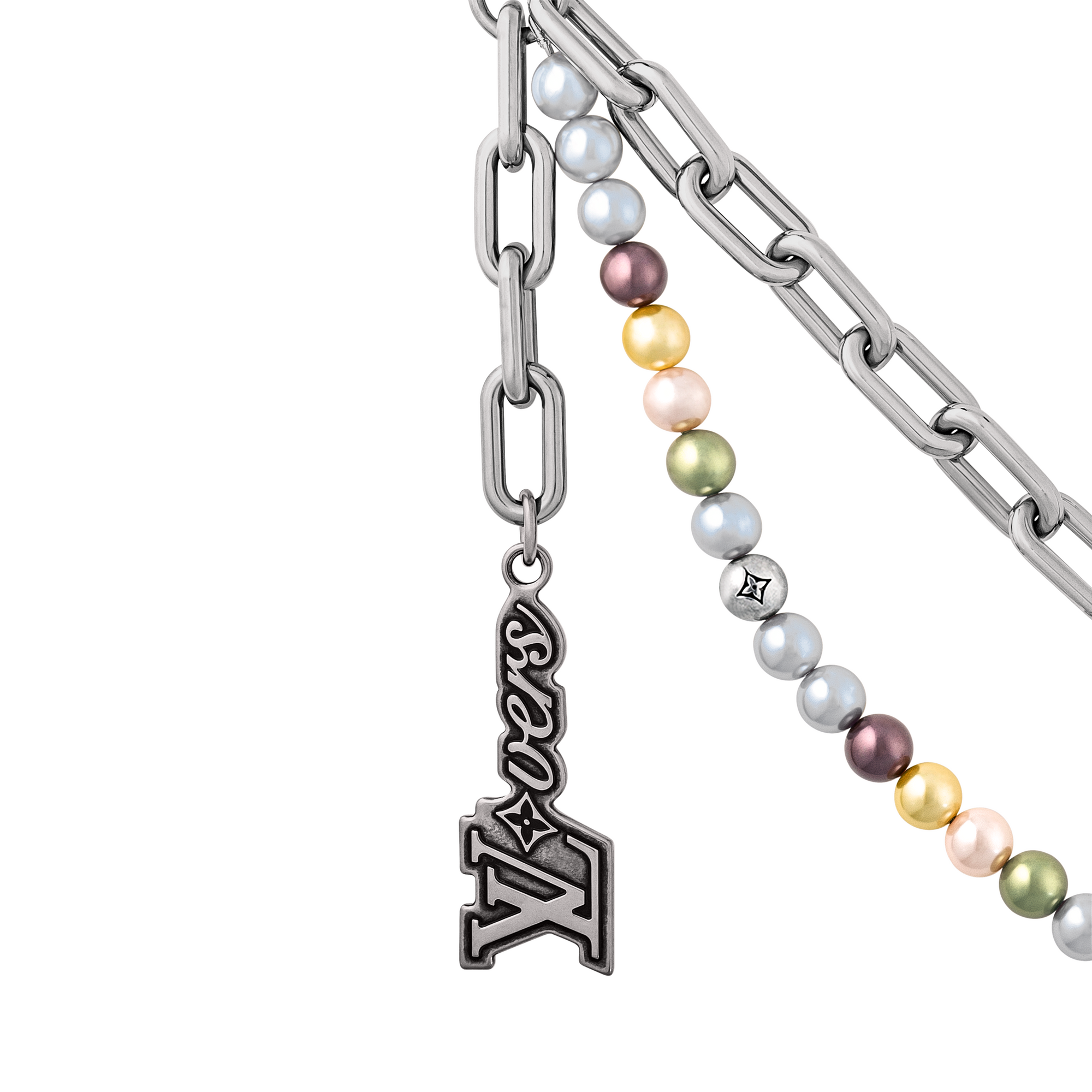 Pearls Chain Belt and Bag Charm S00 in Men