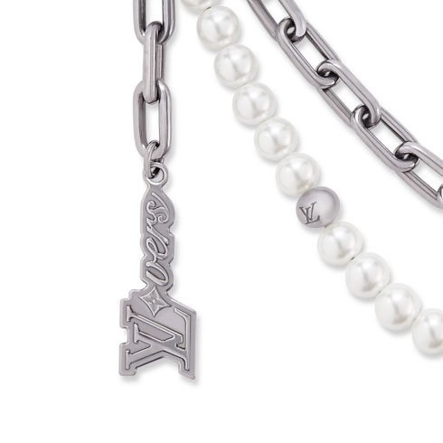 Pearls Chain Belt and Bag Charm S00 in Men's Accessories Key Holders and Bag Charms collections by Louis Vuitton (Product zoom)