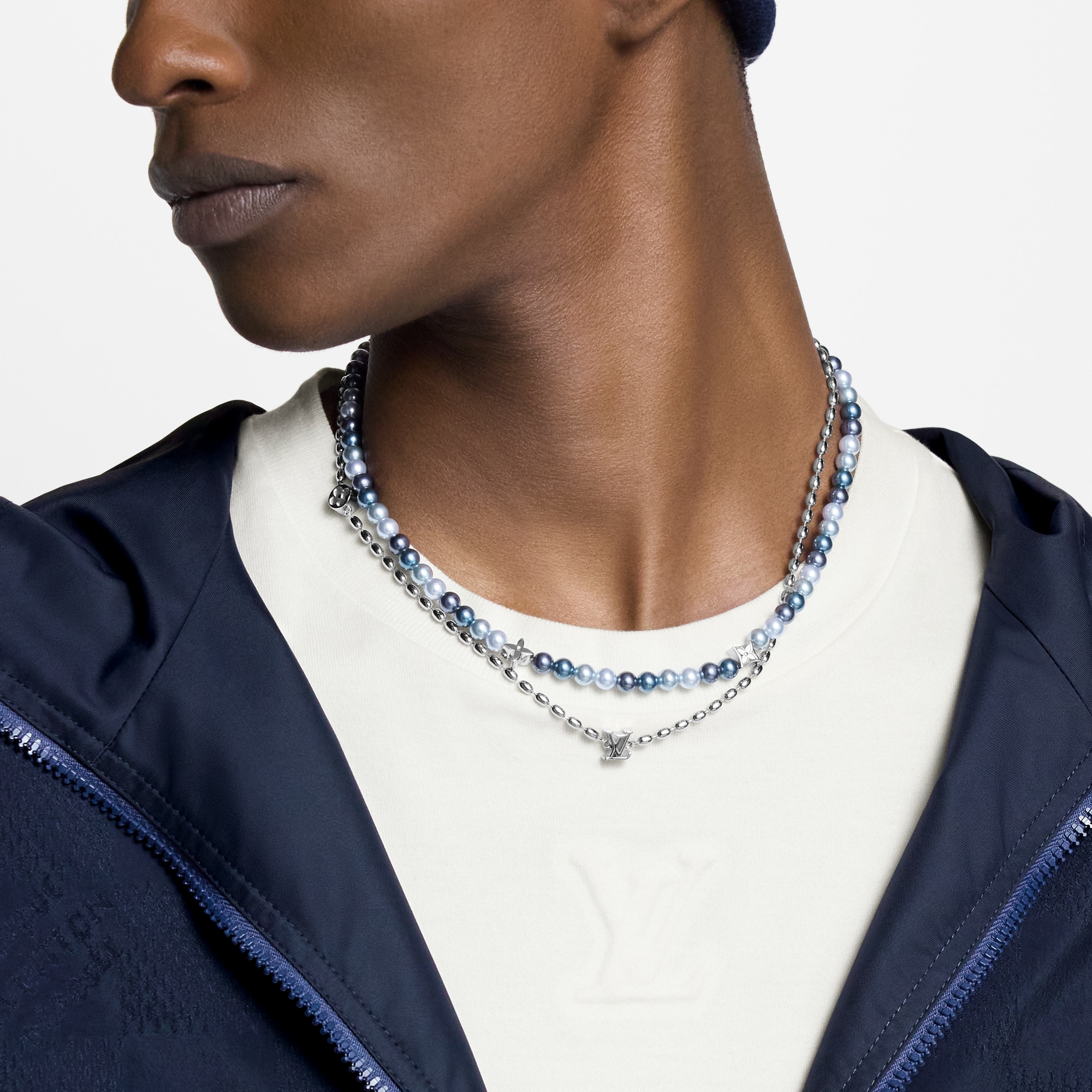 Pearls Fusion Necklace S00 in Men
