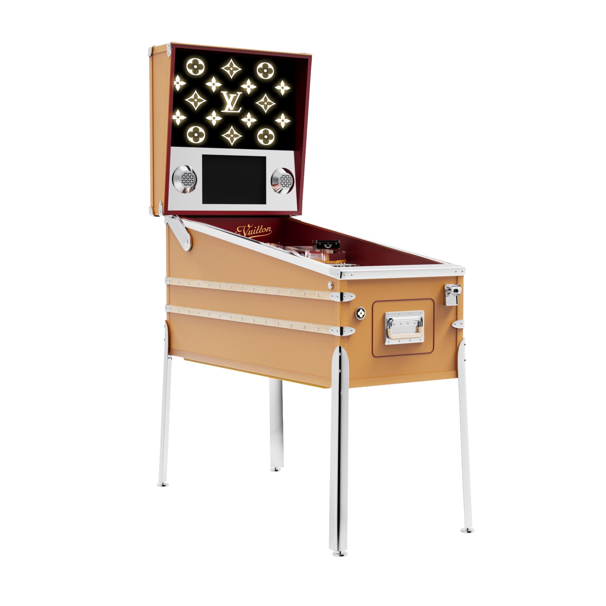 Pinball Monogram Canvas in Trunks, Travel and Home