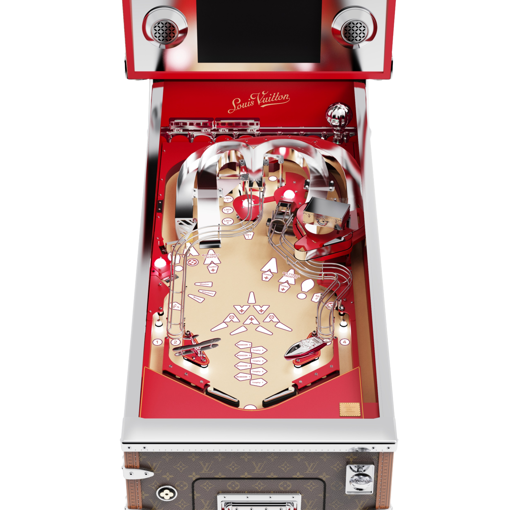 Pinball Monogram Canvas in Trunks, Travel and Home