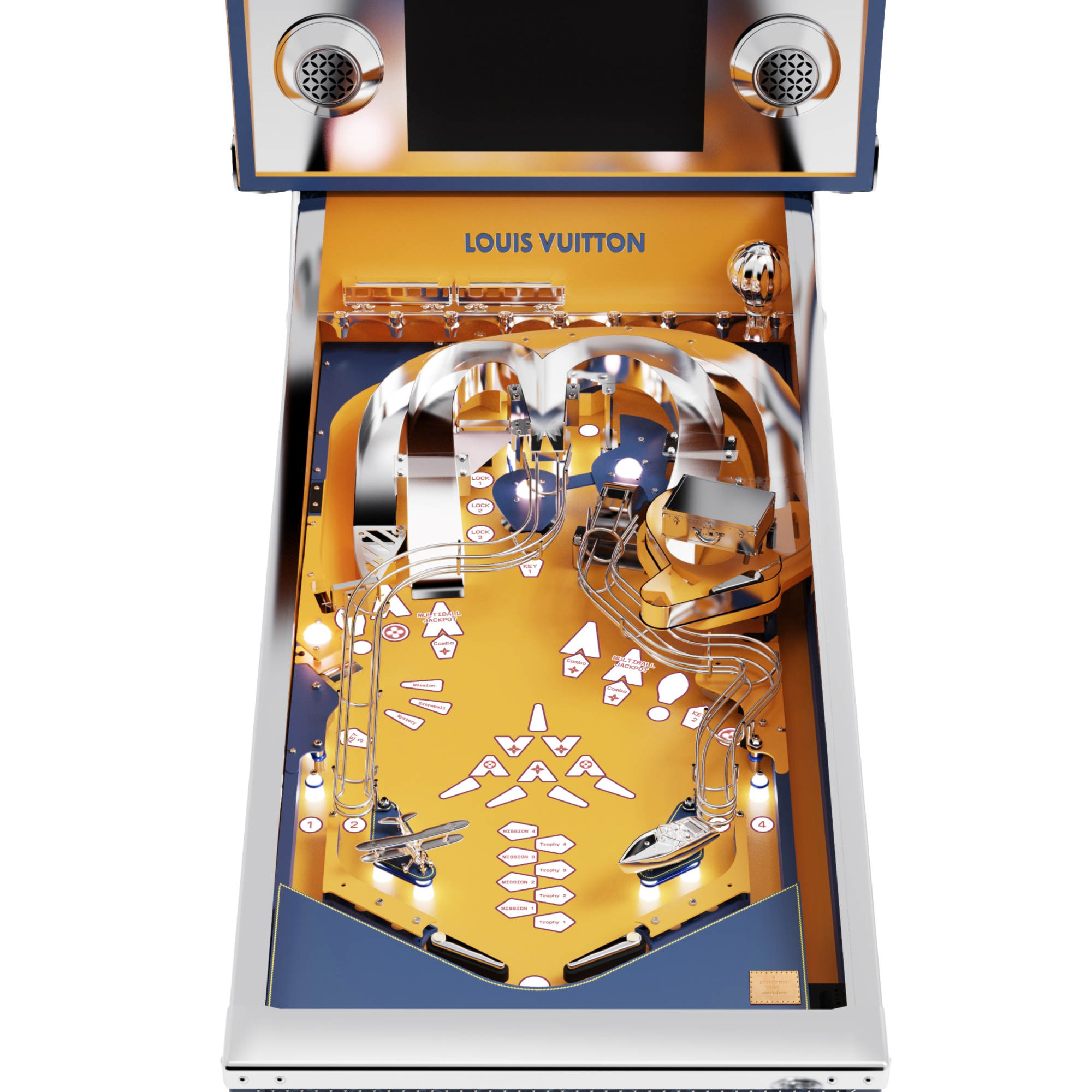 Pinball Monogram Canvas in Trunks, Travel and Home