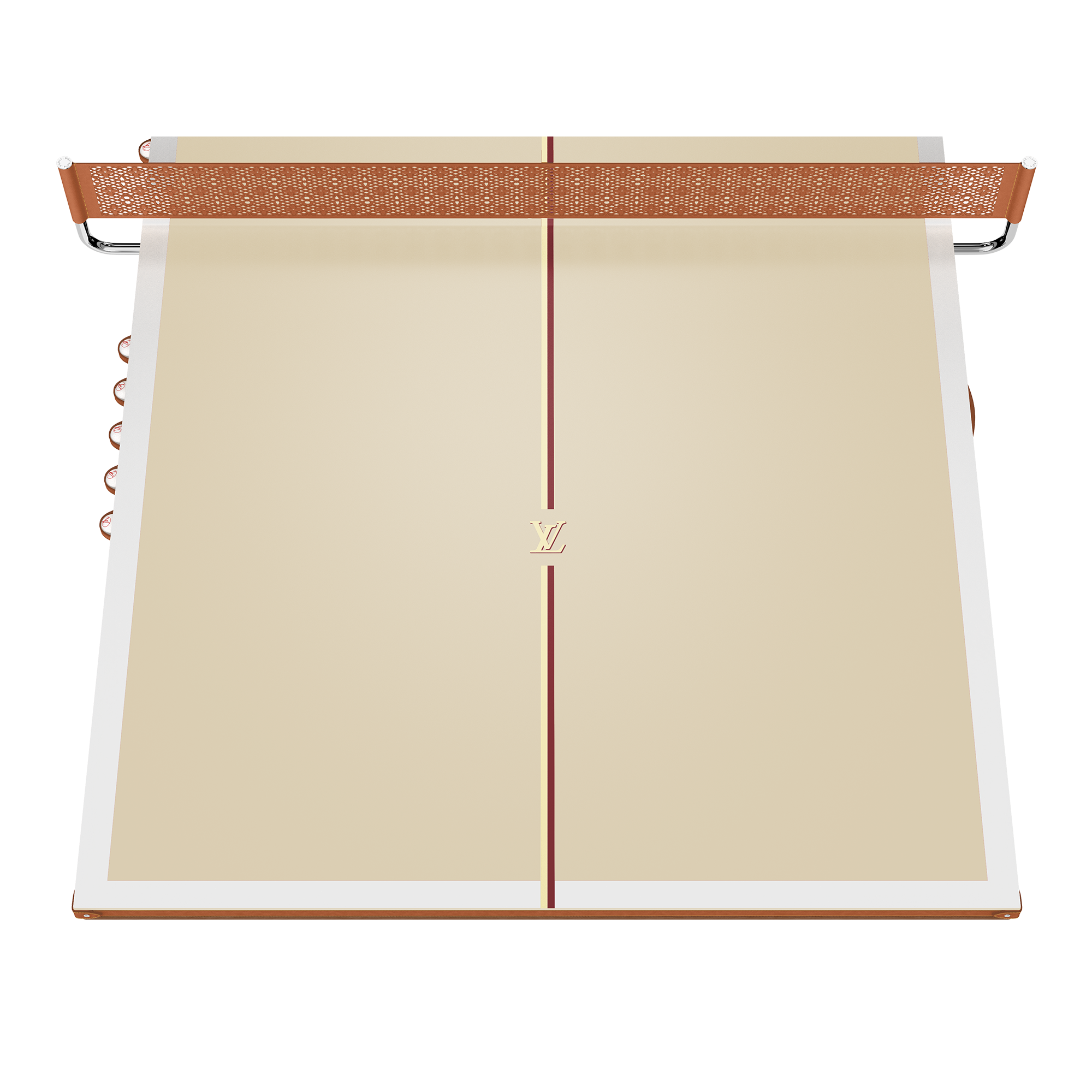 Ping-Pong Table Epi Professional Size Epi Leather in Trunks, Travel and Home