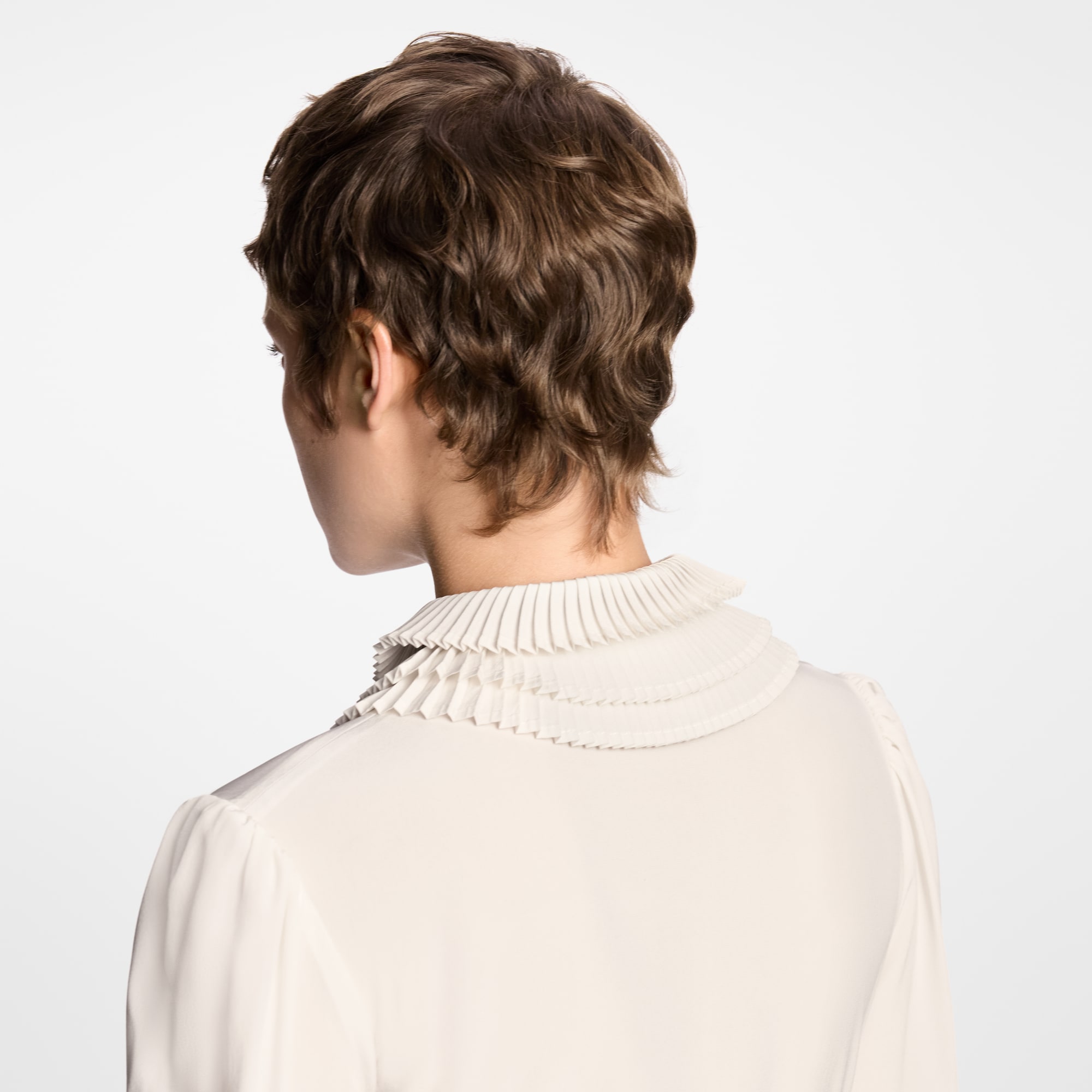 Pleat Collar Blouse  in Women