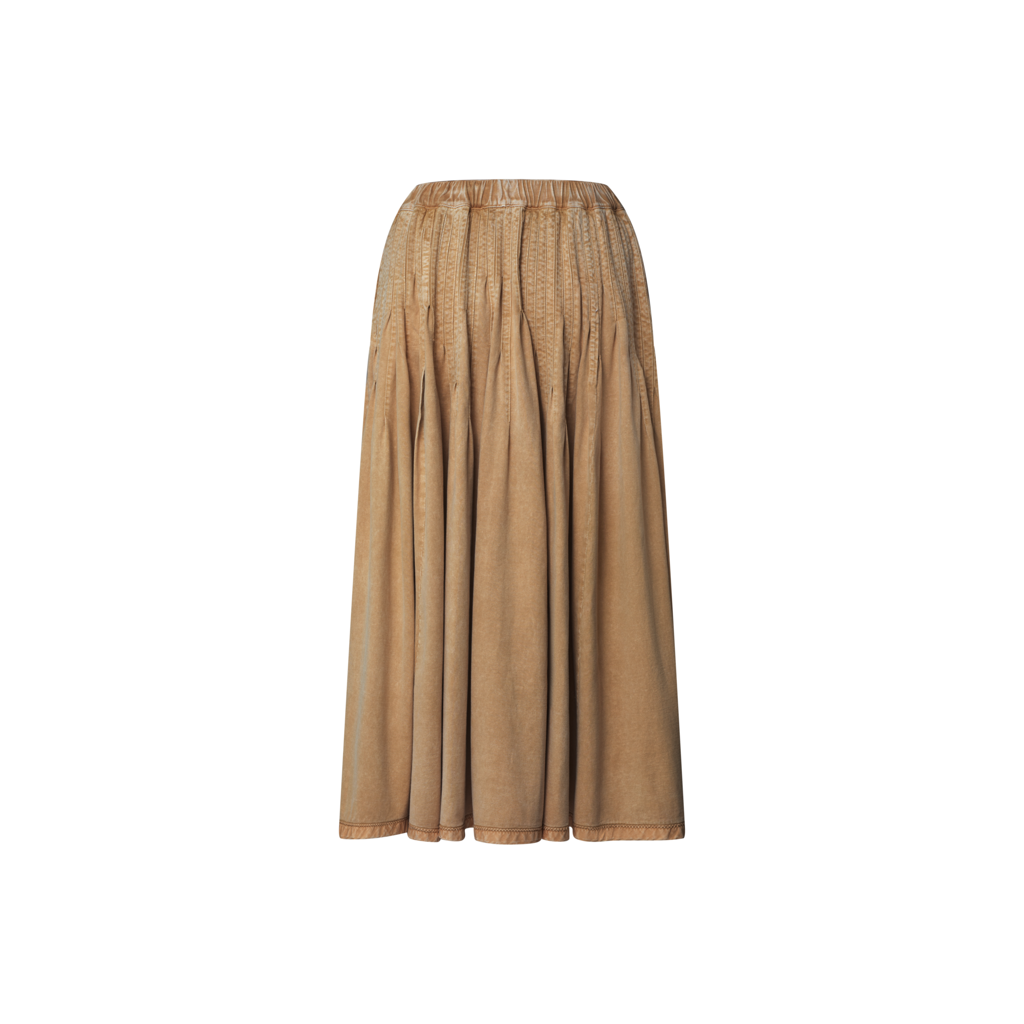 Pleated Jersey Maxi Skirt  in Women