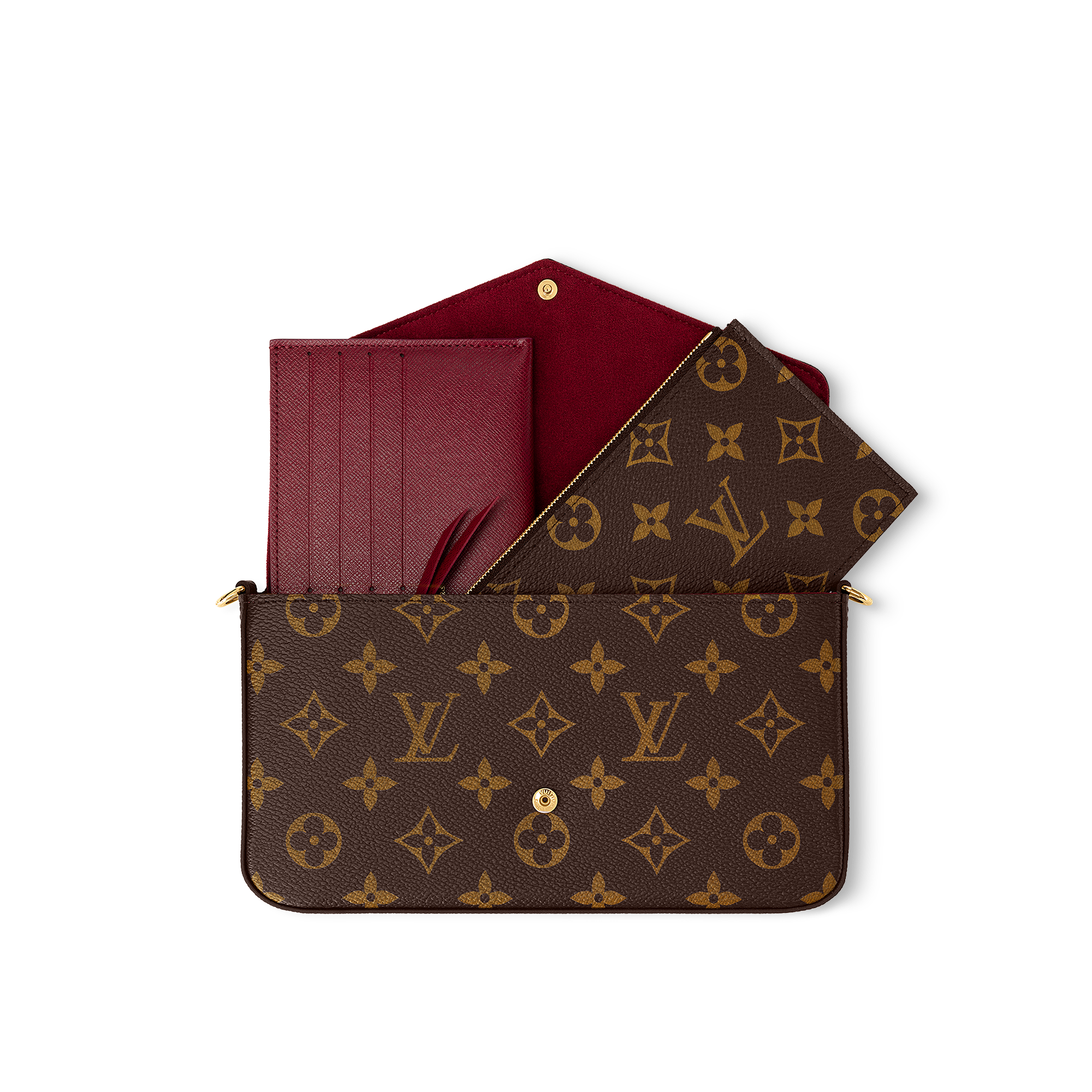 Pochette Félicie Monogram Canvas in Women
