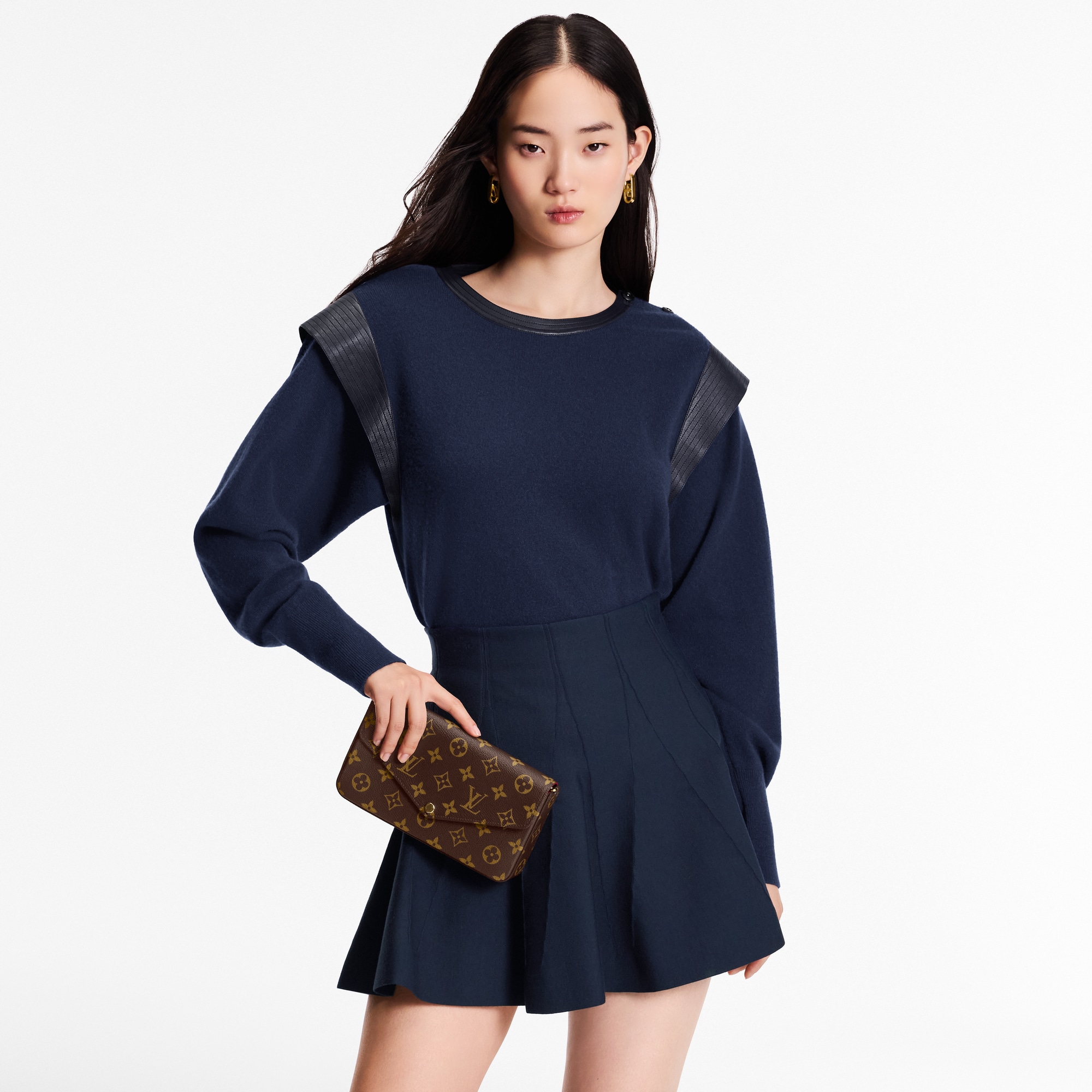 Pochette Félicie Monogram Canvas in Women