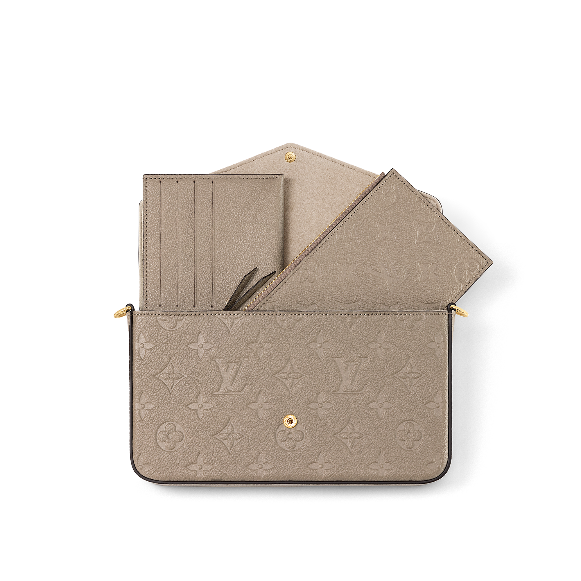 Pochette Félicie Monogram Empreinte Leather in Women