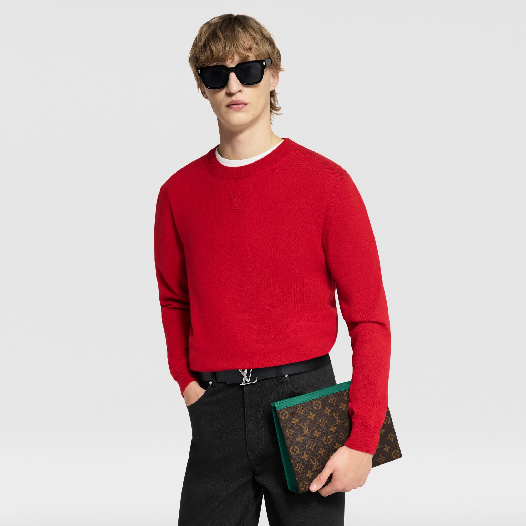 Pochette Voyage MM Monogram Macassar Canvas in Super Lucky Day