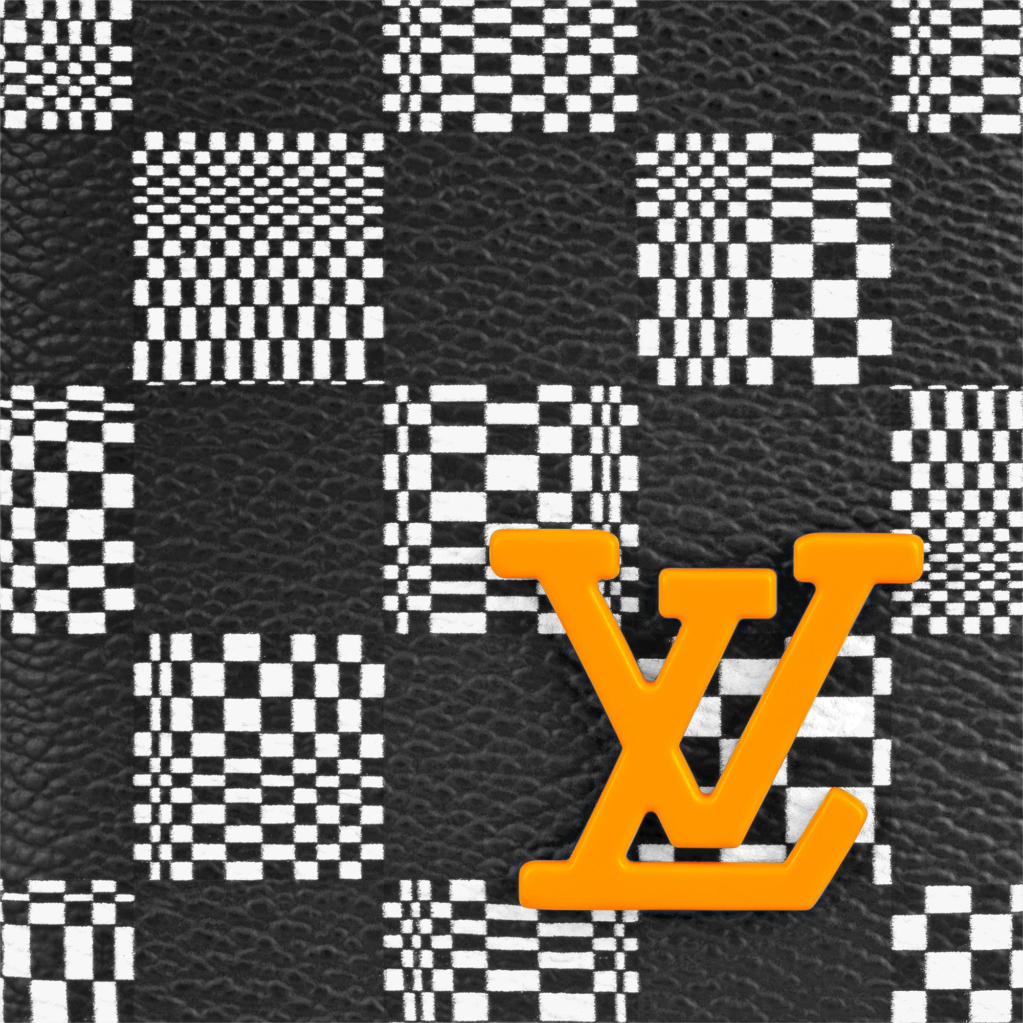 louis vuitton white checkered pattern