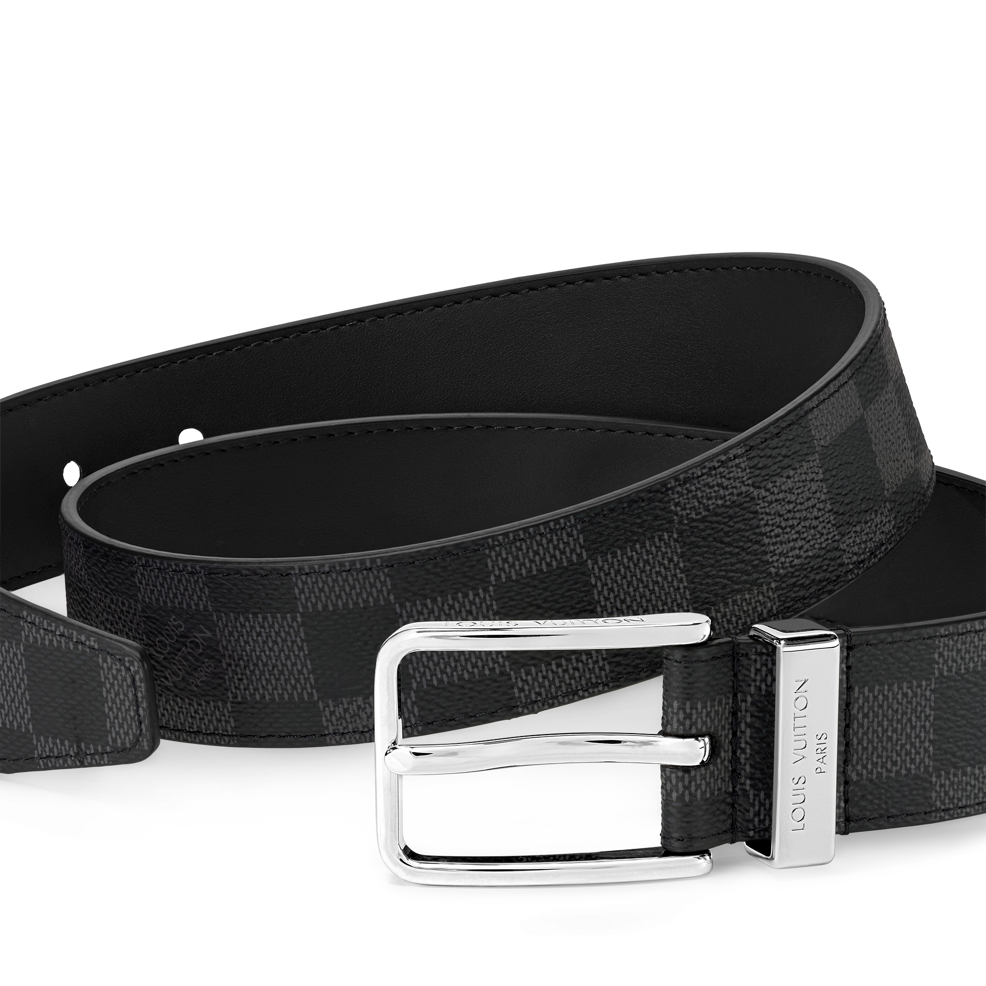 Pont Neuf 35mm Belt Damier Graphite Canvas in Men