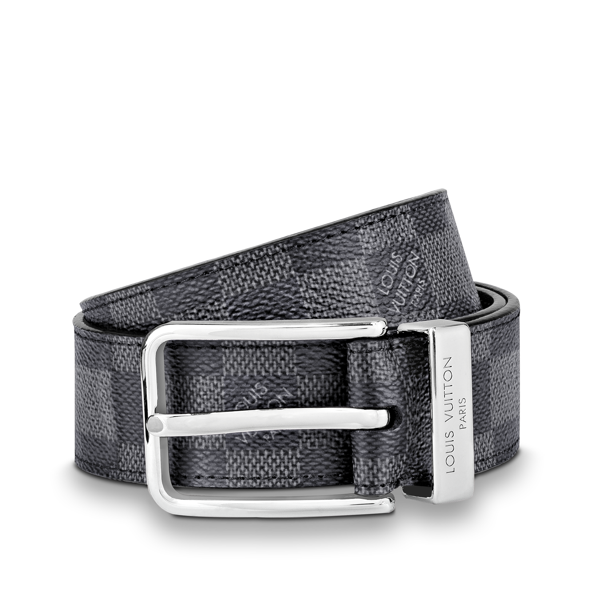 Pont Neuf 35mm Belt Damier Graphite Canvas in Men