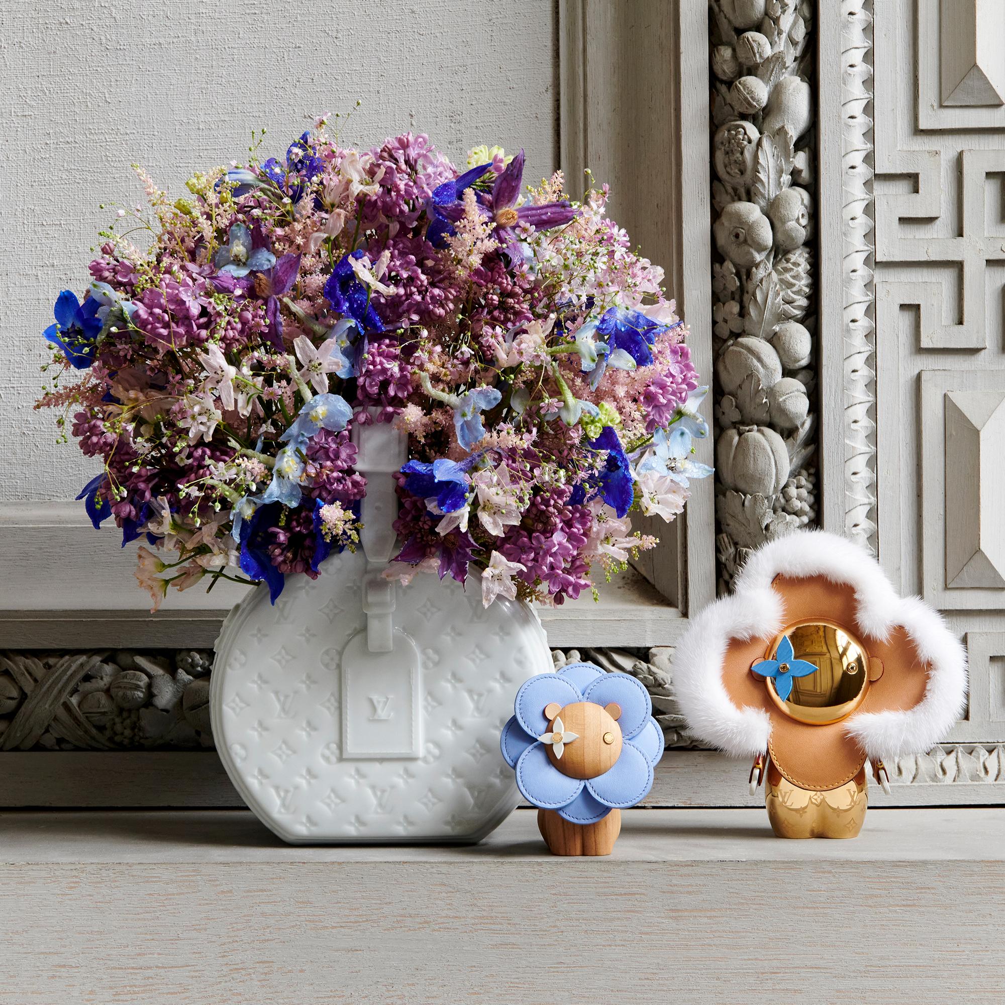 Porcelain Vase Petite Boite Chapeau Monogram Canvas in Trunks, Travel and Home