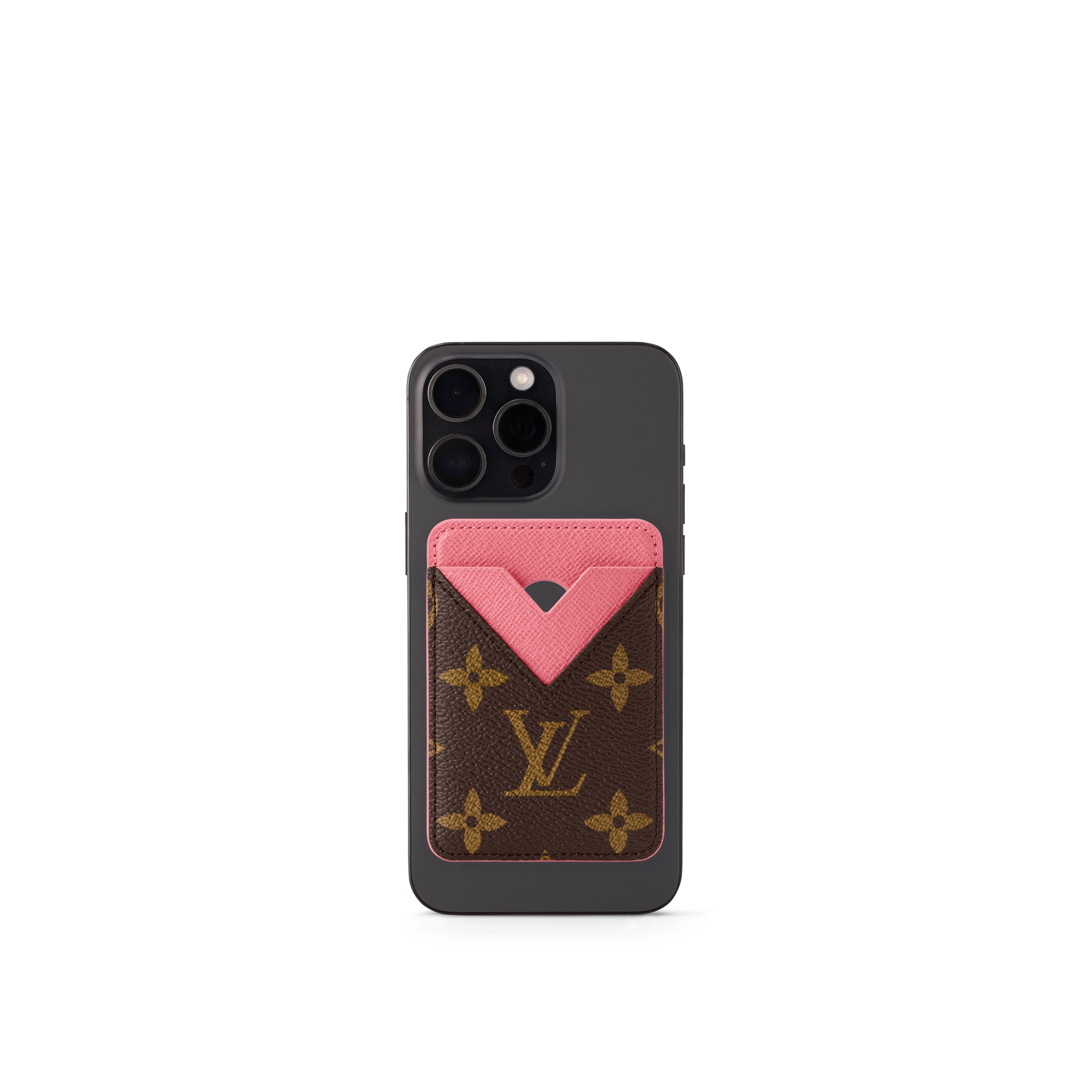 Porte-Cartes Magnet Monogram Canvas in Women