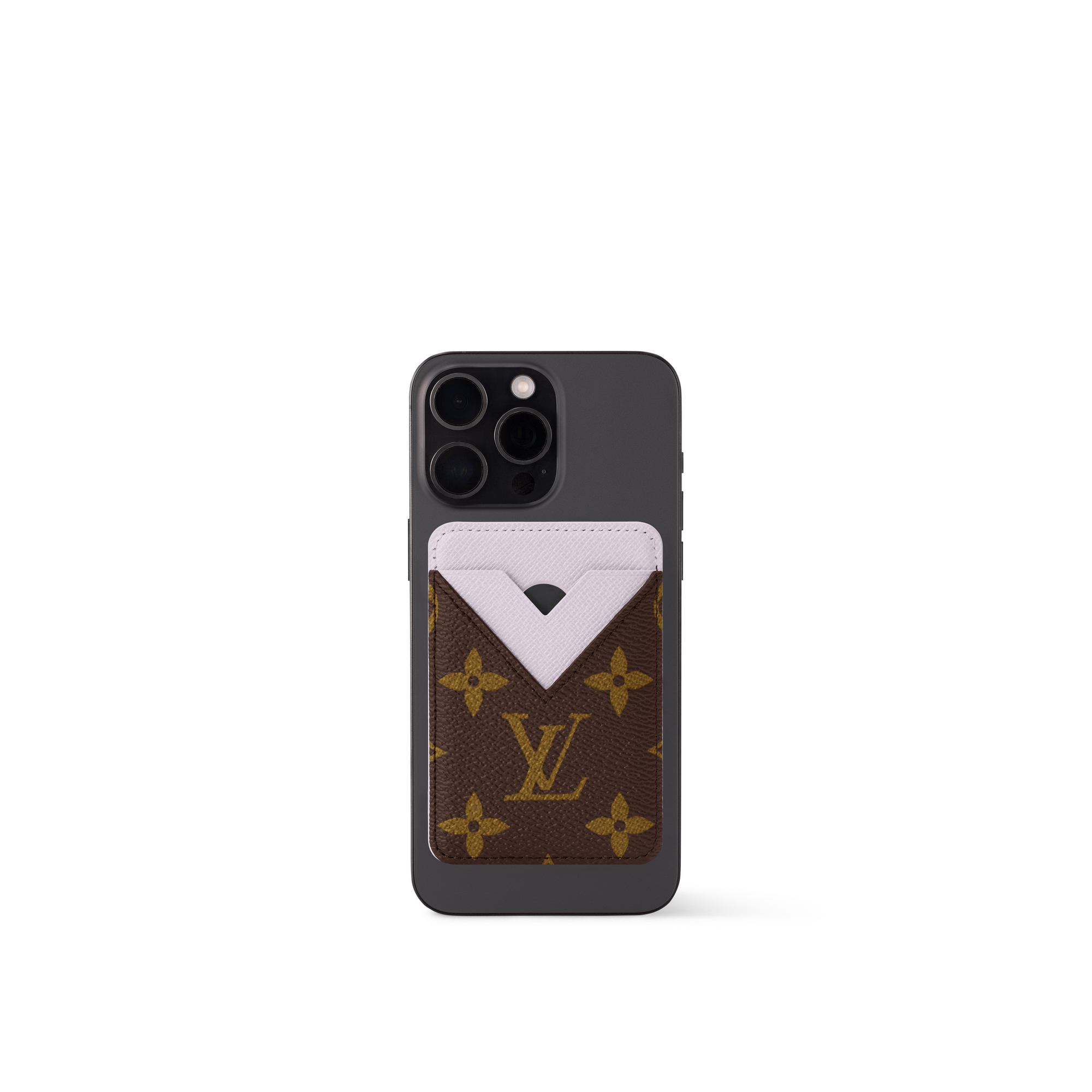 Porte-Cartes Magnet Monogram Canvas in Women