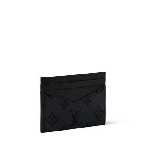 Porte-cartes triple Monogram Midnight in Bags and Small Leather Goods's Men Small Leather Goods Card Holders collections by Louis Vuitton (Product zoom)