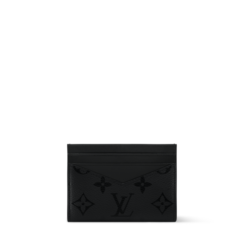 Porte-cartes triple Monogram Midnight in Bags and Small Leather Goods's Men Small Leather Goods Card Holders collections by Louis Vuitton (Product zoom)