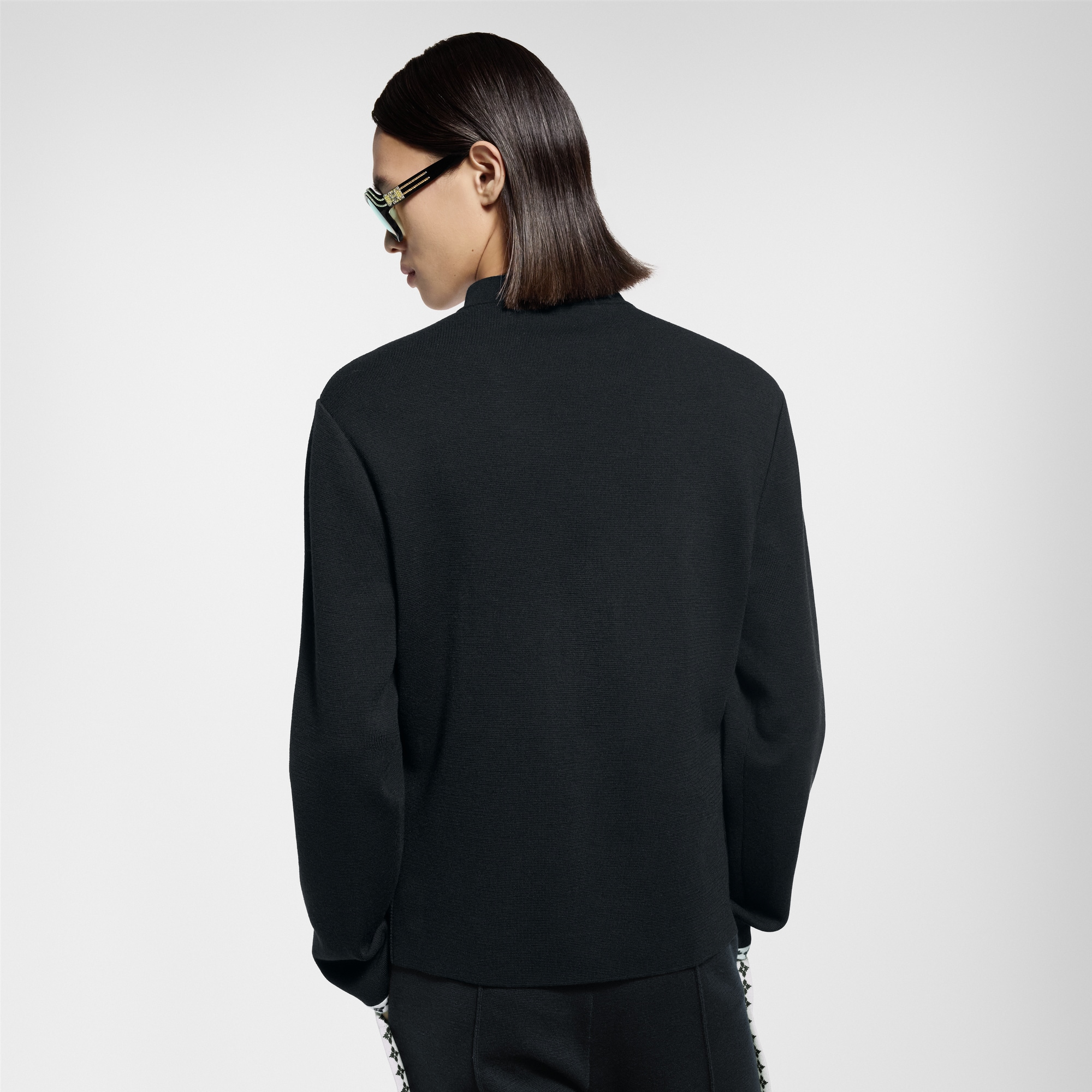 Preppy Knitted Wool Blazer  in Men