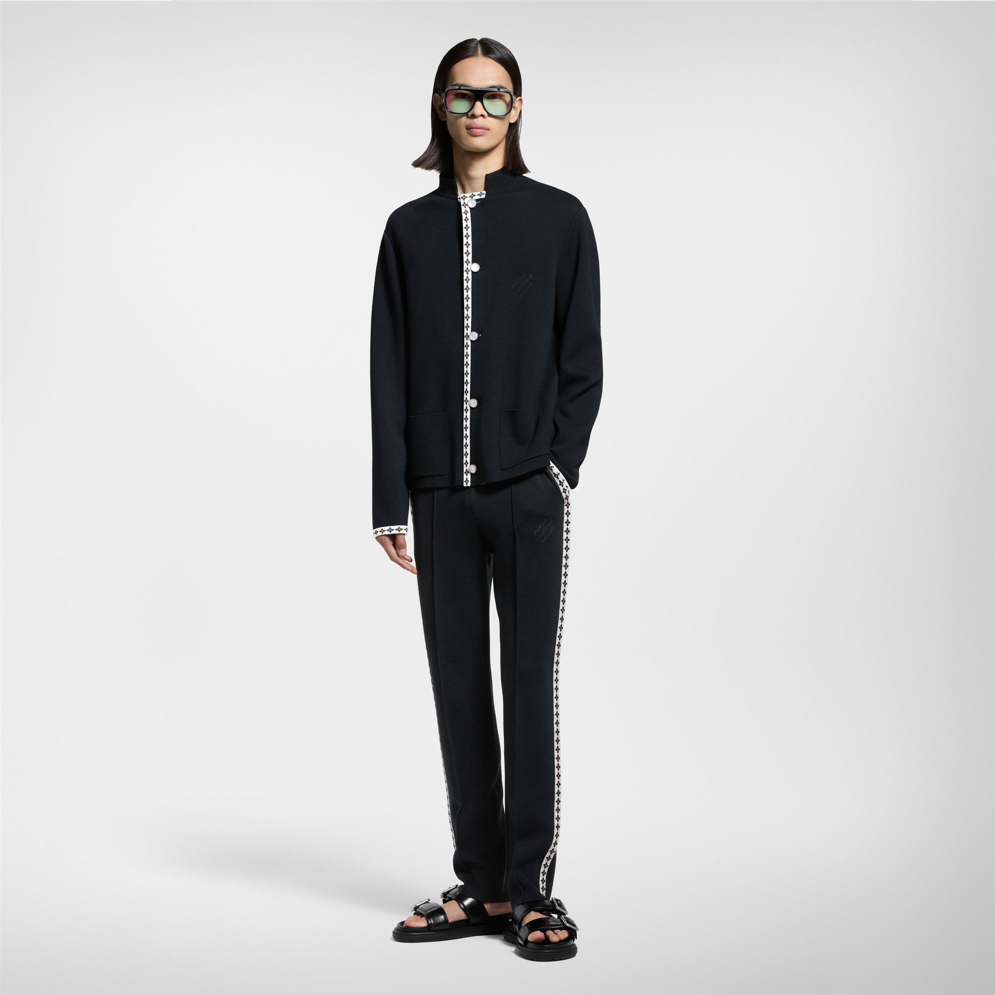 Preppy Knitted Wool Blazer  in Men