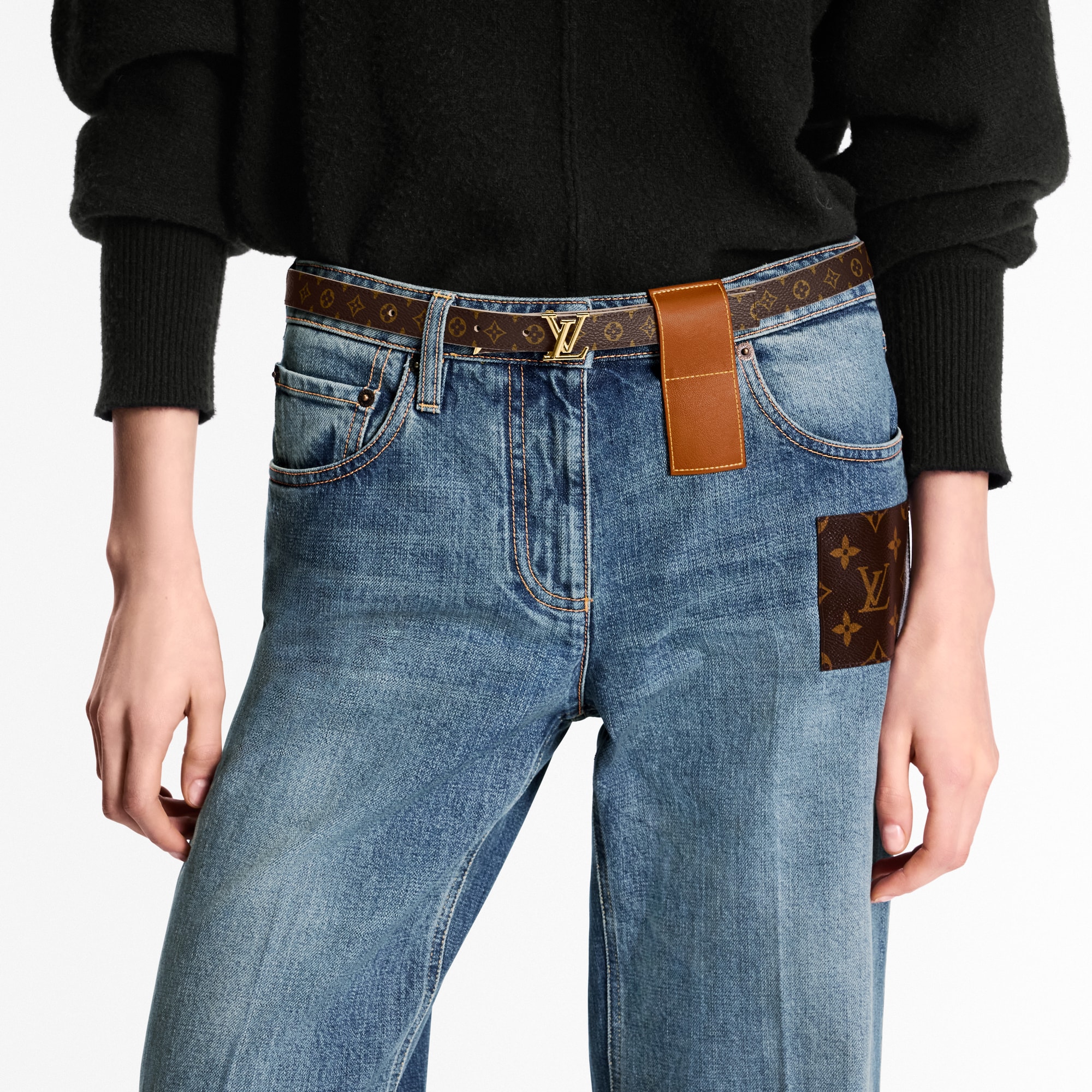 Pretty LV 20mm Reversible Belt Monogram Canvas in Women