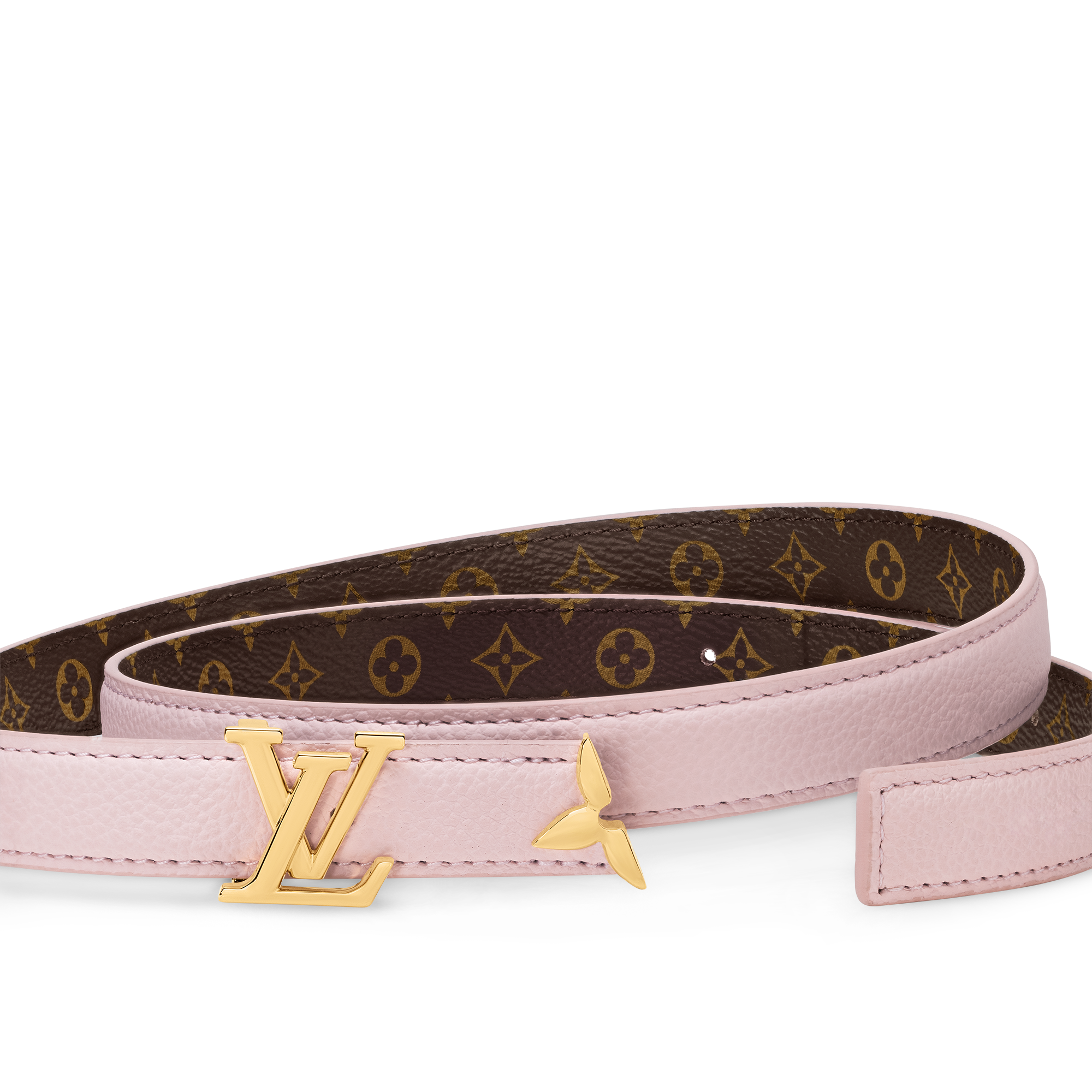 Louis Vuitton Pink Reversible Monogram Belt LV Initiales 30MM Reversible Leather/Monogram Belt Size 80/32 main image 3