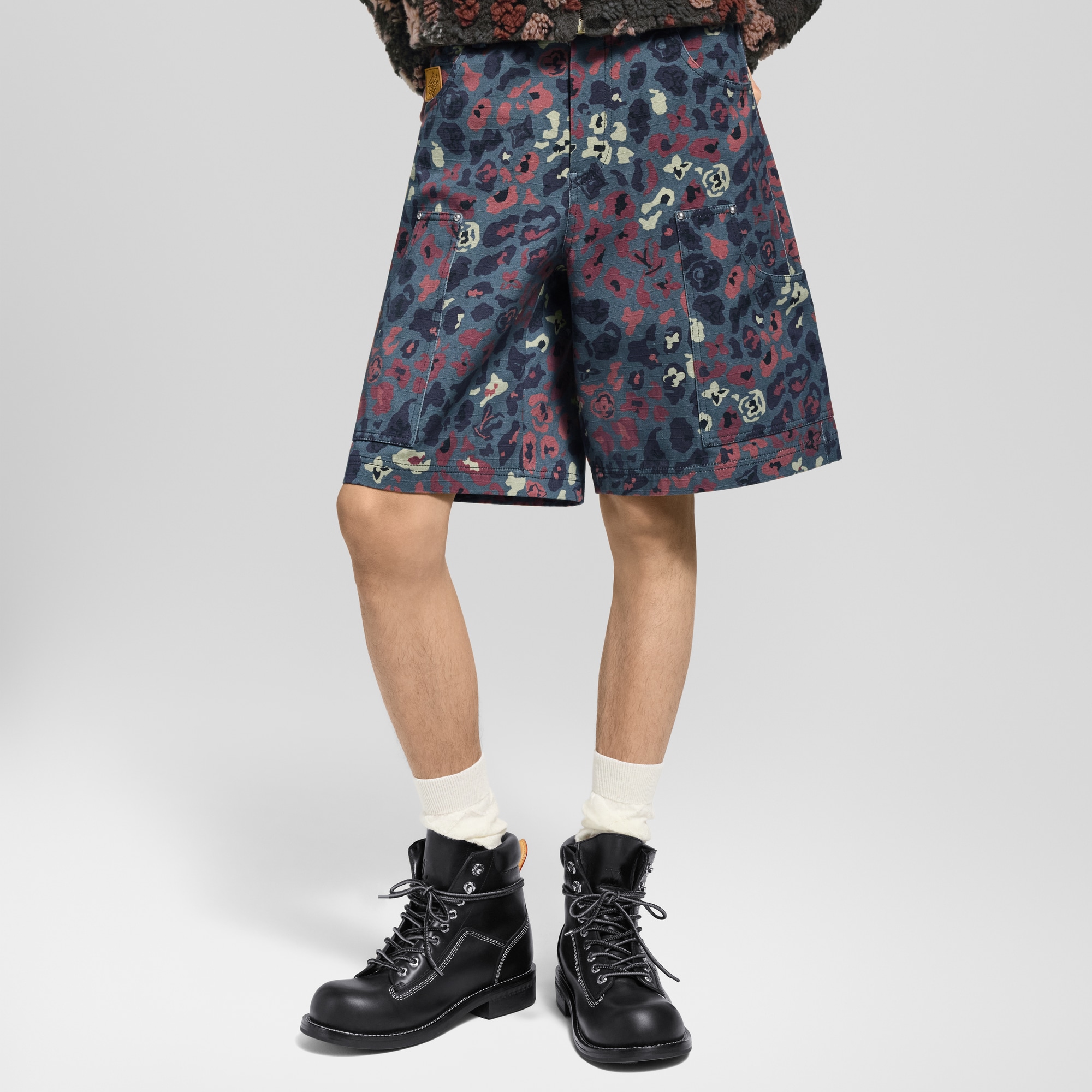 Printed Carpenter Shorts  in Men