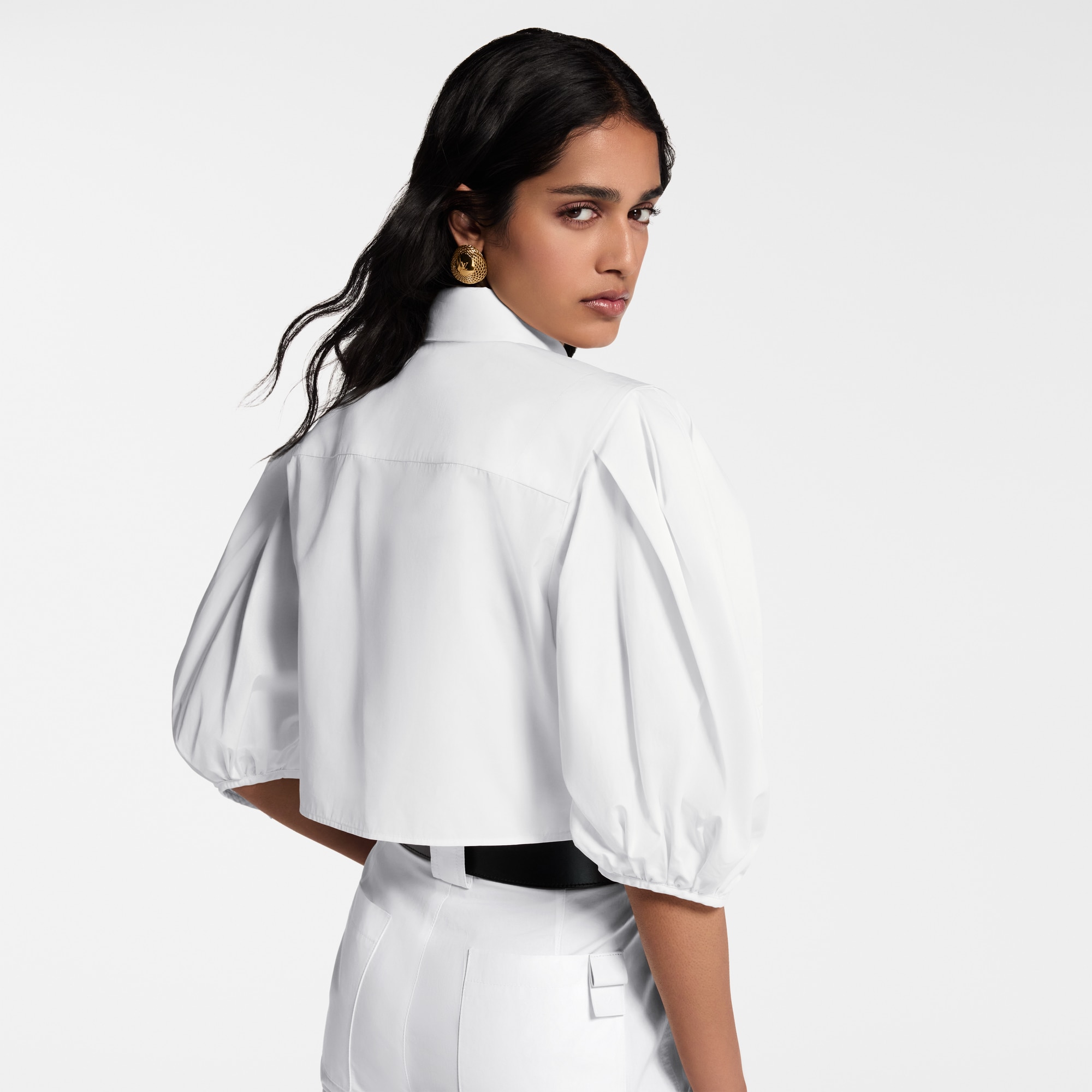 Puff-Sleeve Blouse  in Women