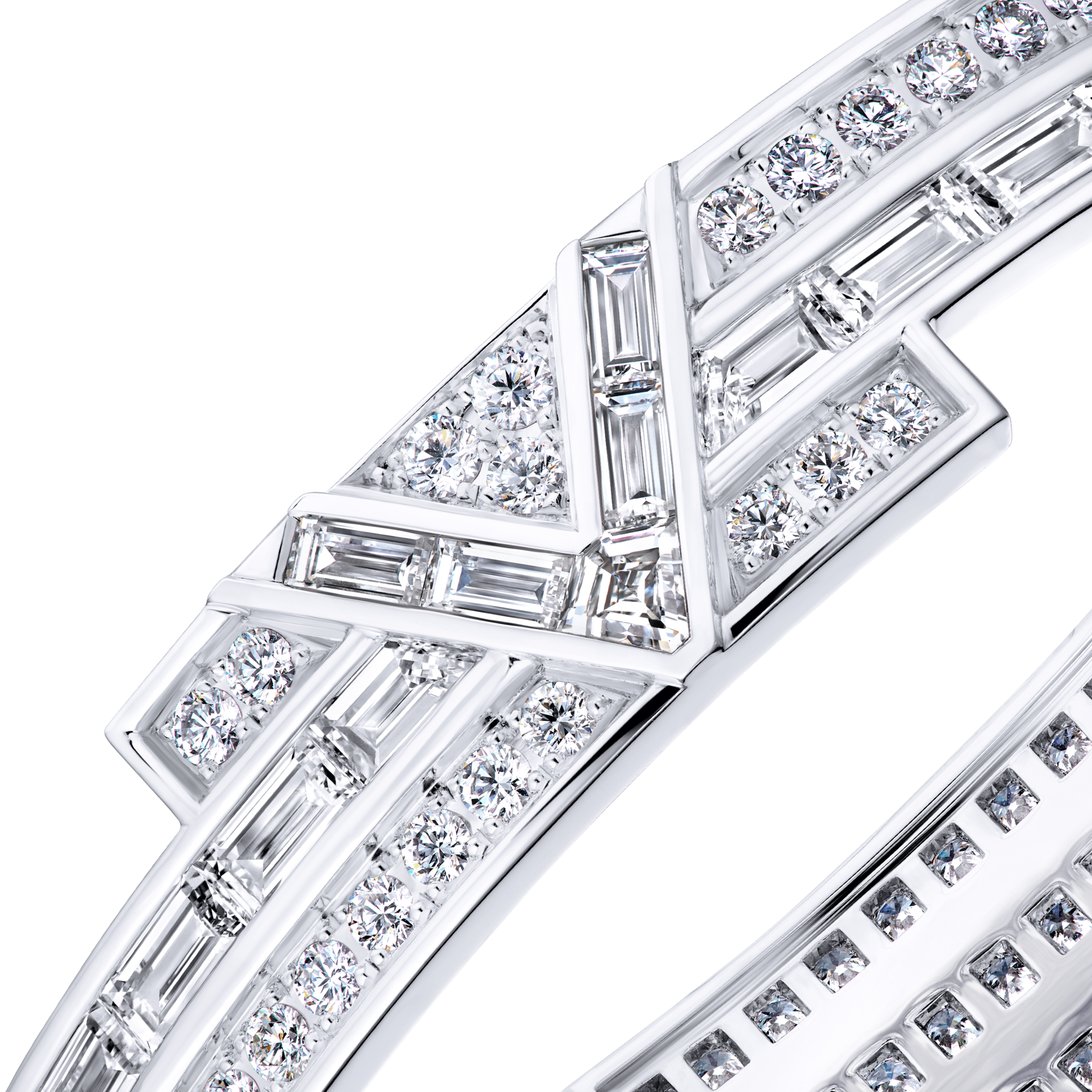 Pure V Bracelet, White Gold and Diamonds  in Les Extraordinaires