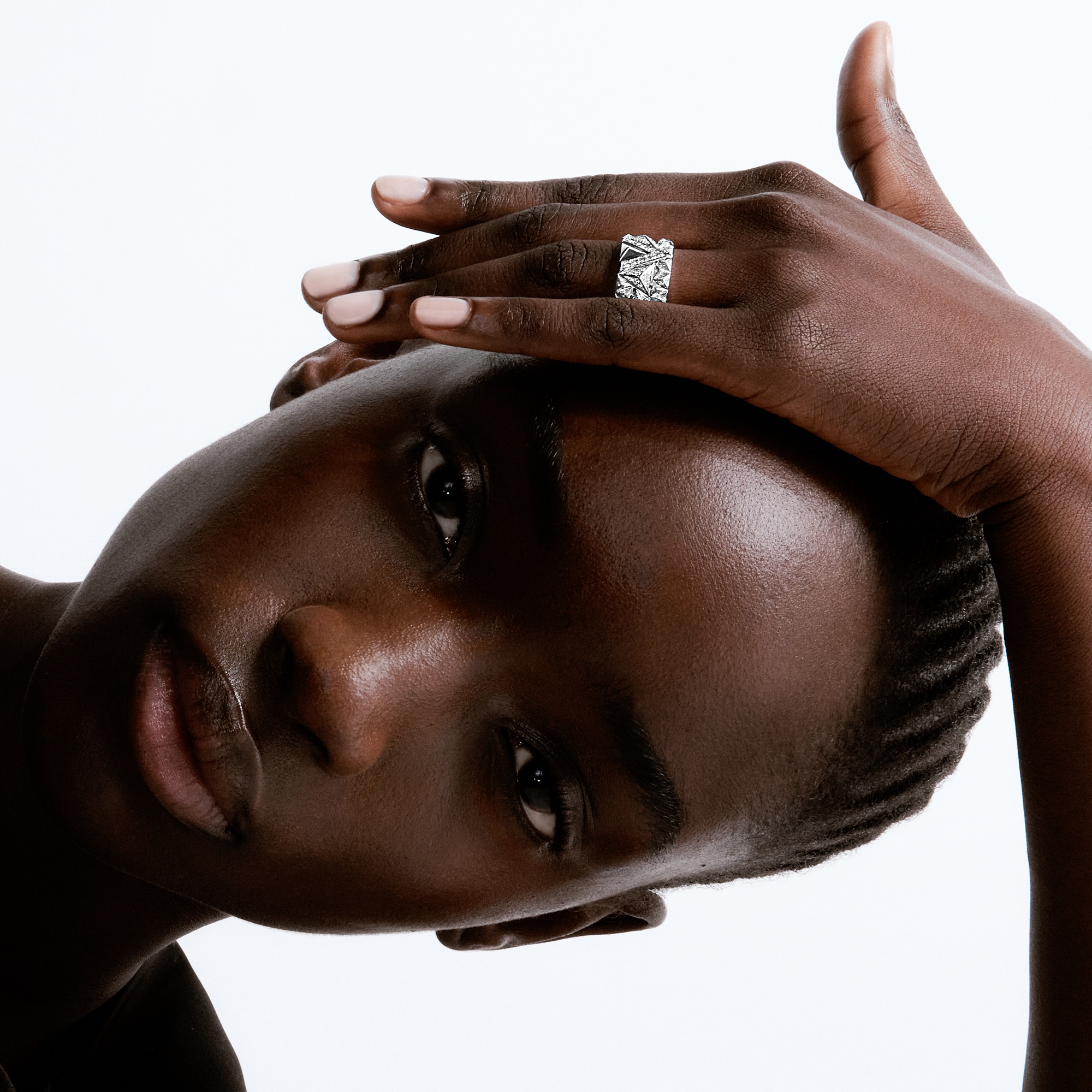 Pure V Ring, White Gold and Diamonds  in Jewelry