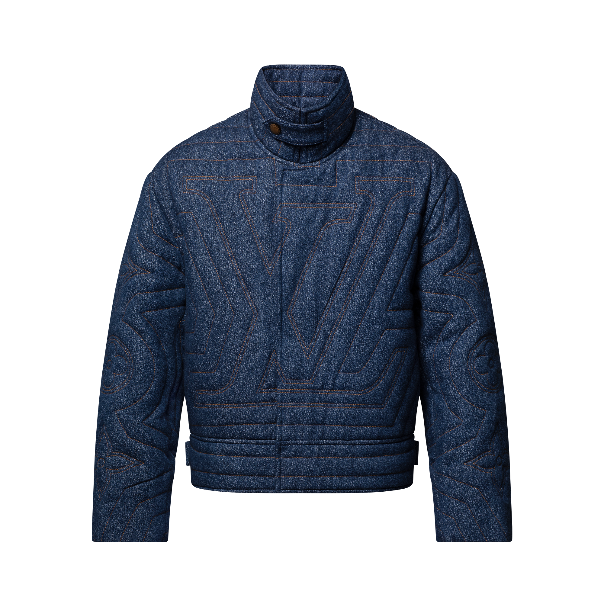 Quilted Denim Jacket  in Men