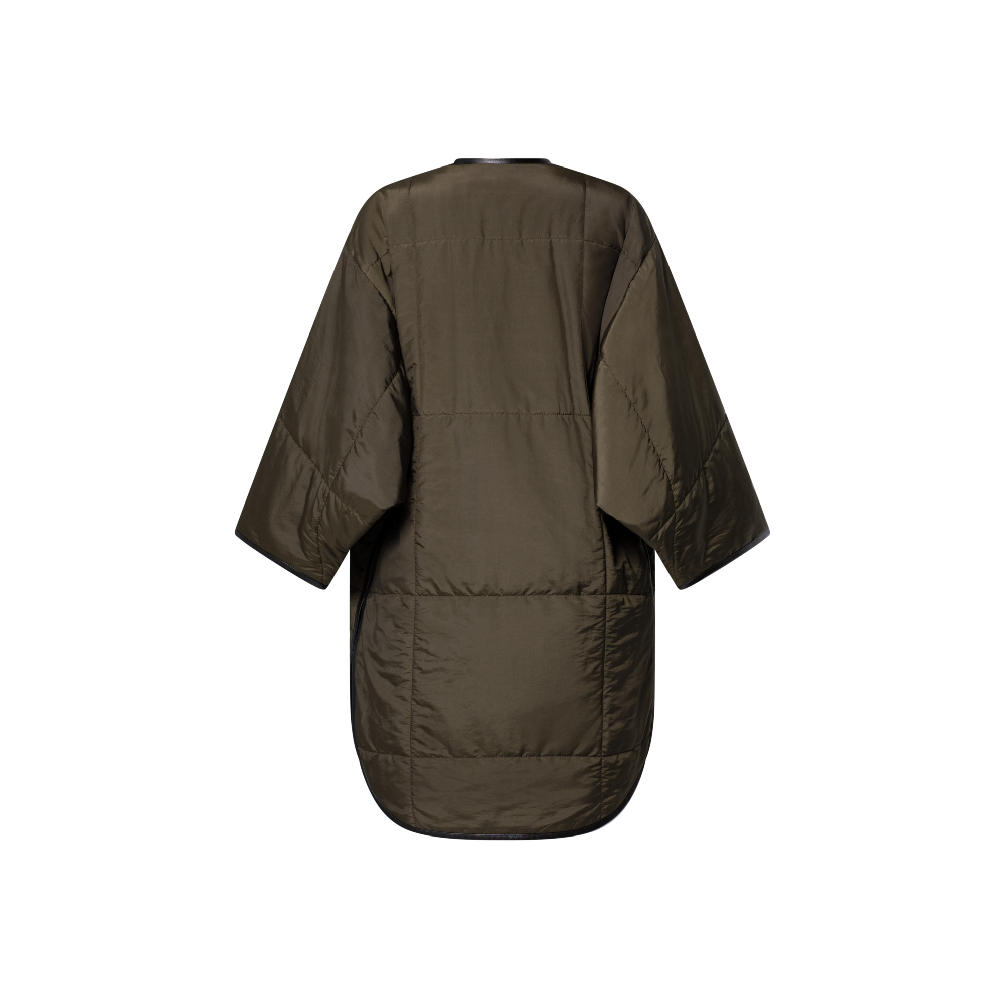 Quilted Toggle Detail Coat  in Women